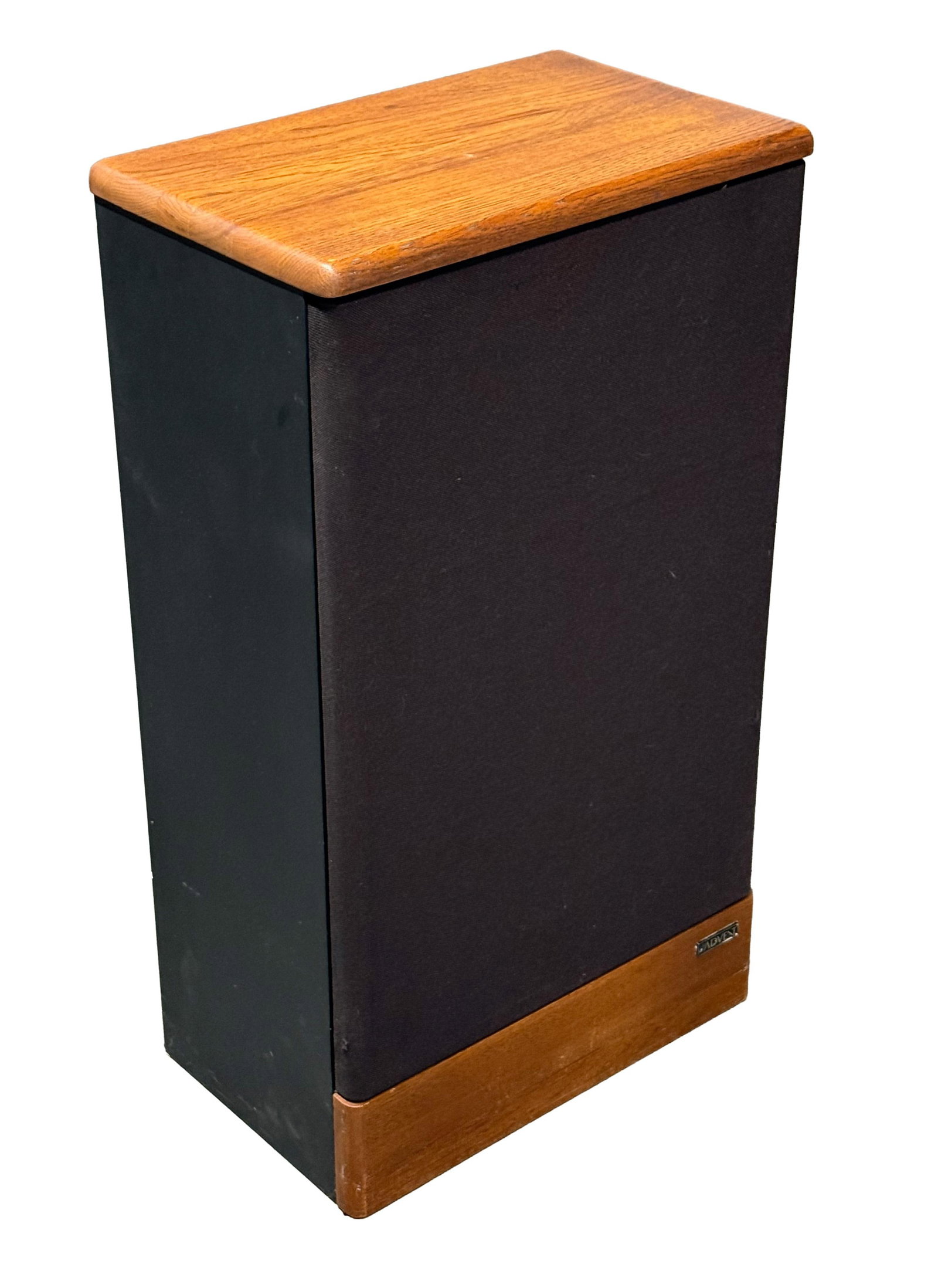 1975 Advent Legacy Floor Standing Speakers - Bullnose Corner Solid Wood Accents – Original - 3