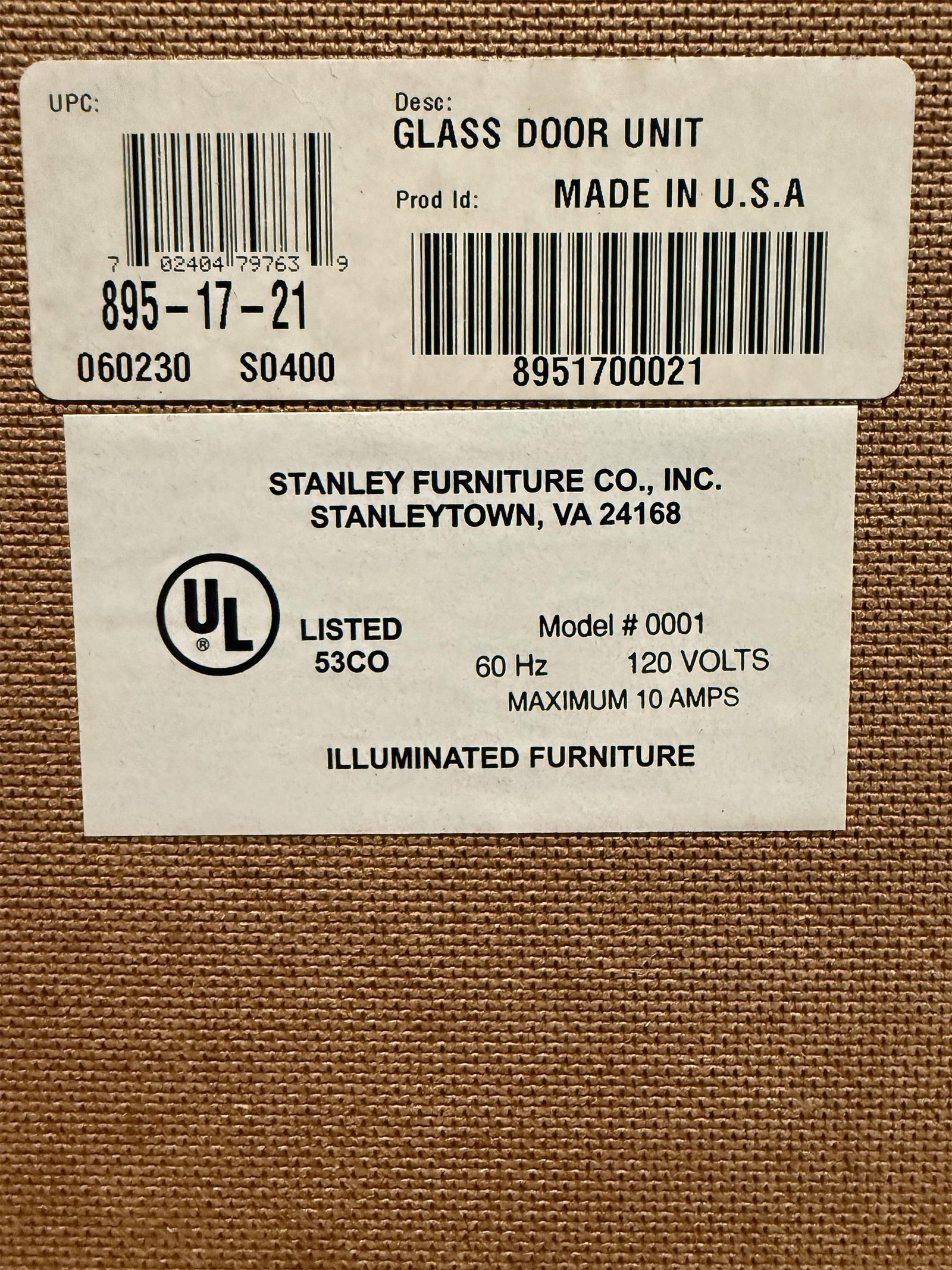1990s Stanley Furniture Glass Door Media / Entertainment Cabinet - Model 0001, - 11