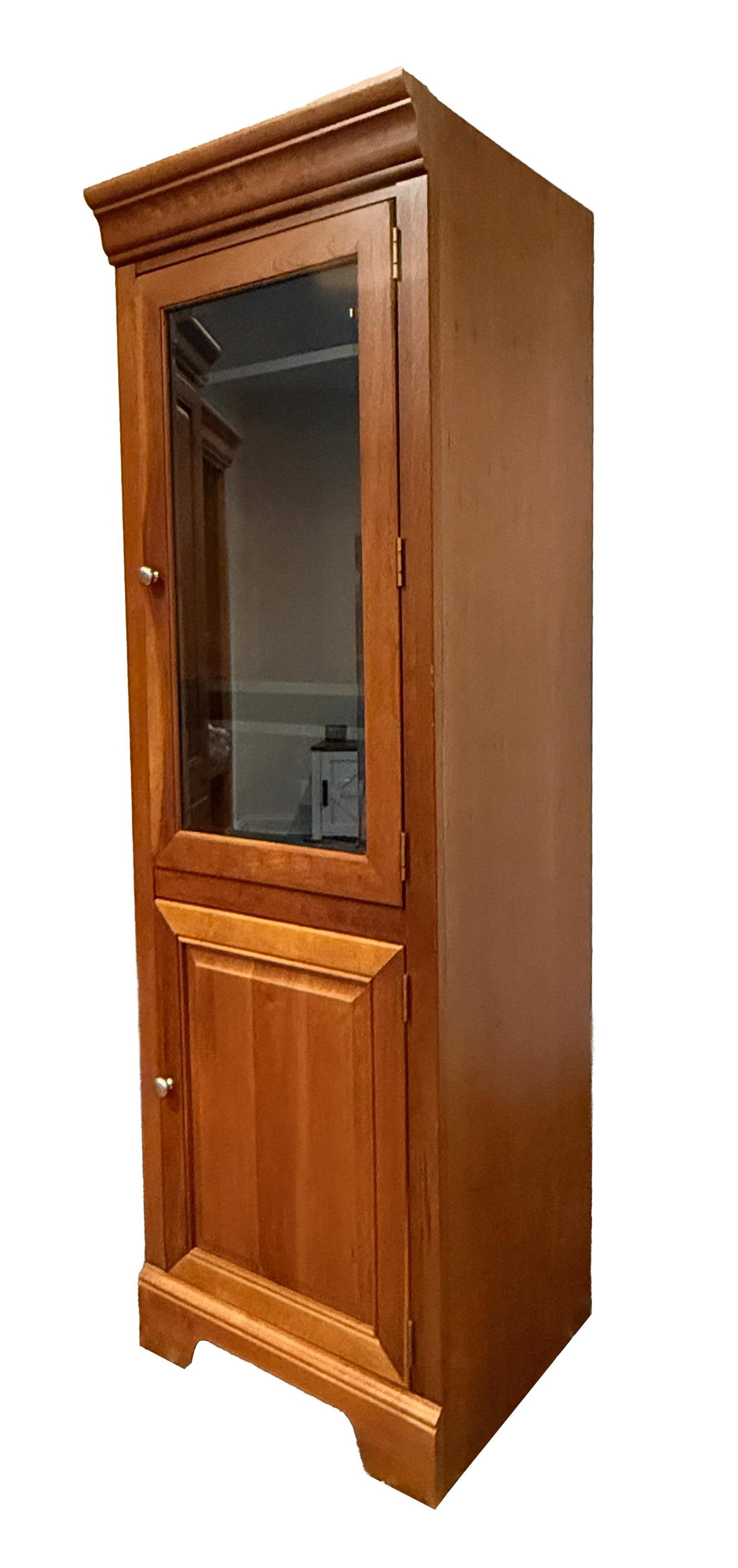 1990s Stanley Furniture Glass Door Media / Entertainment Cabinet - Model 0001, - 3