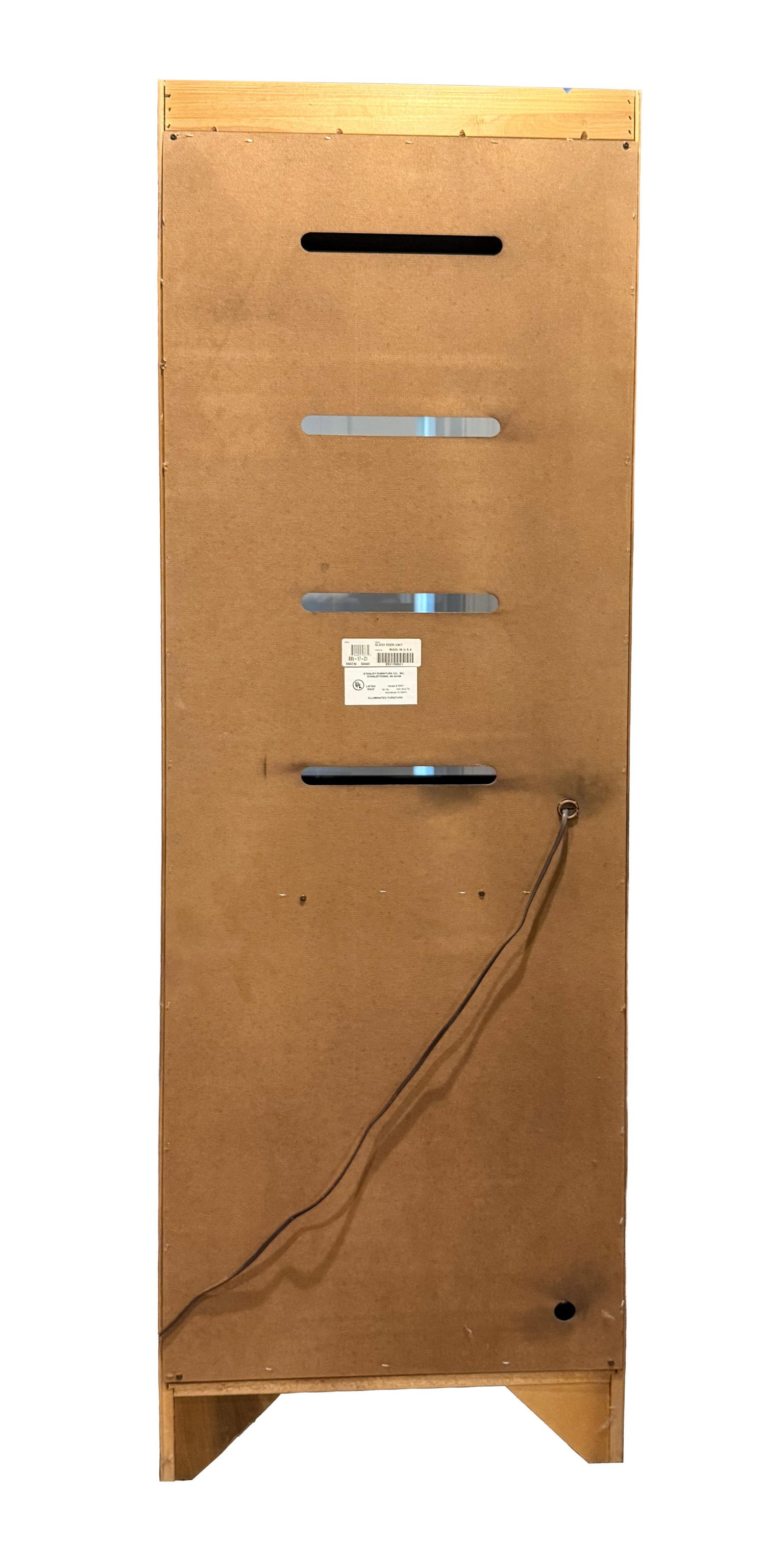 1990s Stanley Furniture Glass Door Media / Entertainment Cabinet - Model 0001, - 6