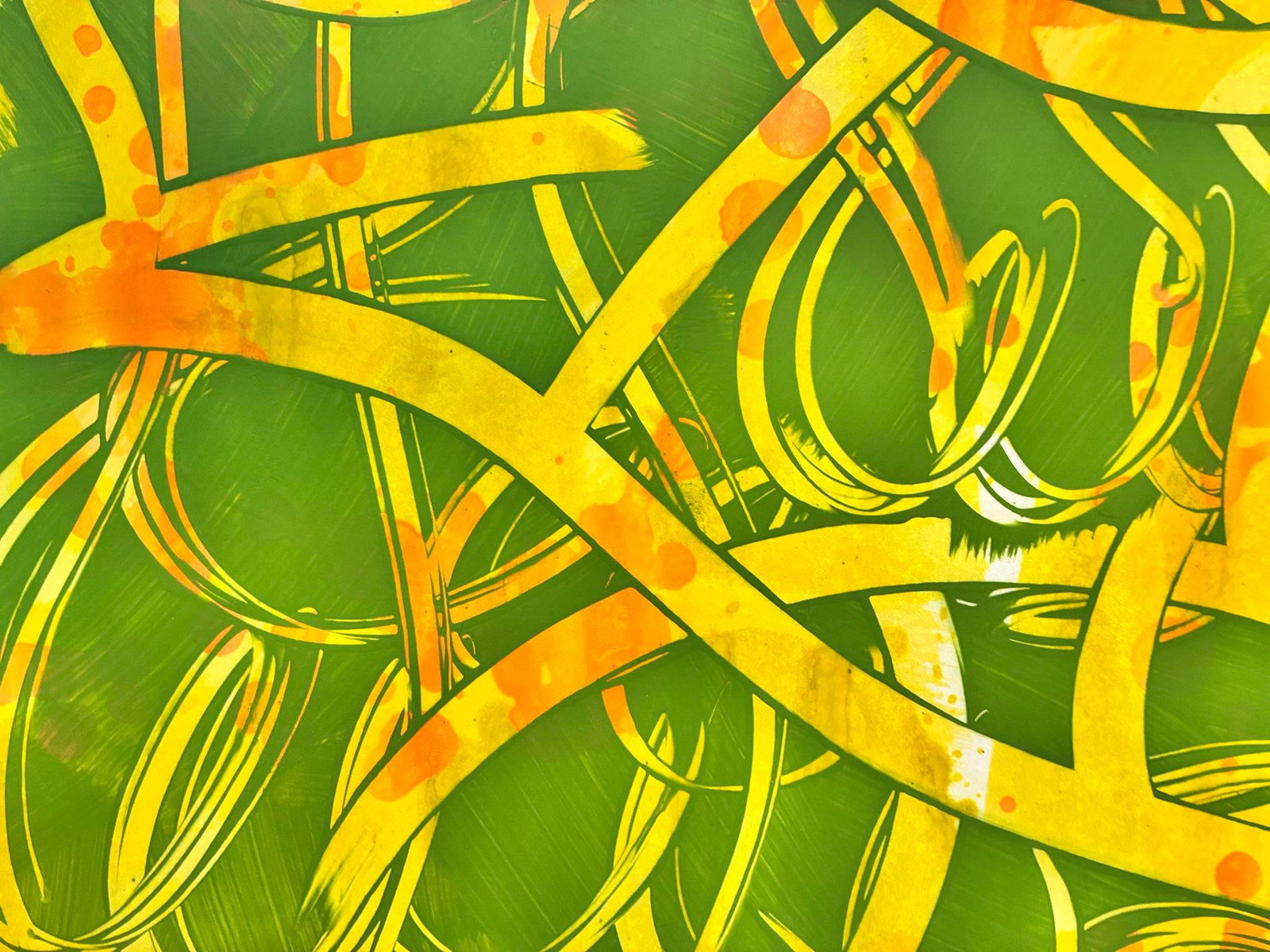 Overcasting Green by Michael DesRosiers Acrylic Paint on Paper (2025) - 2