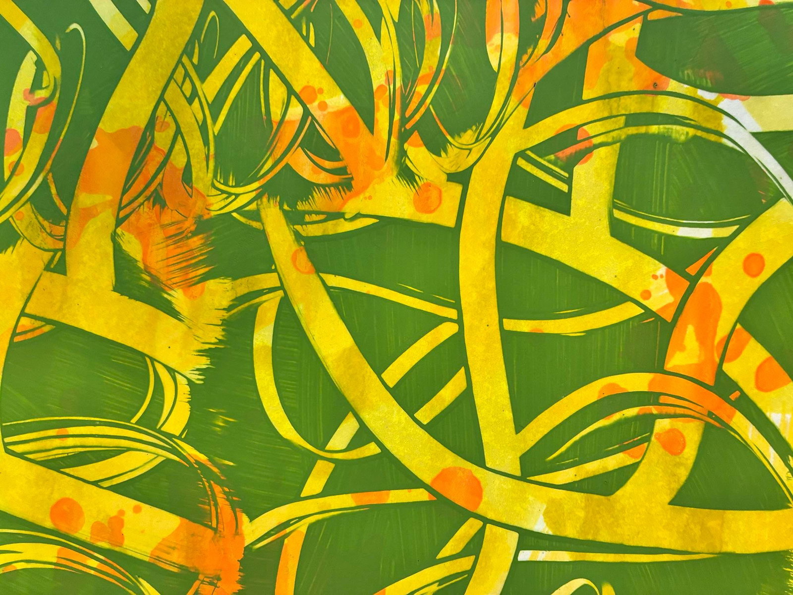 Overcasting Green by Michael DesRosiers Acrylic Paint on Paper (2025) - 3