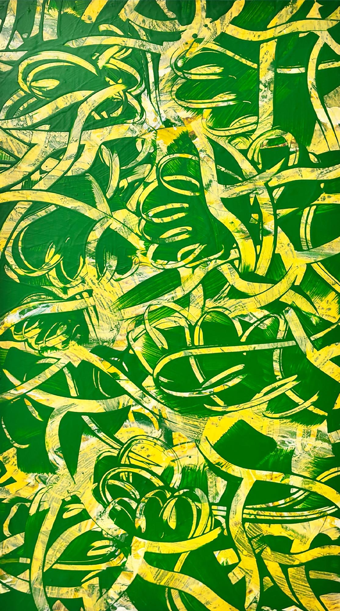 Green Rooted in Sulfur by Michael DesRosiers Painting on MDF Panel (2026) (1 of 4)