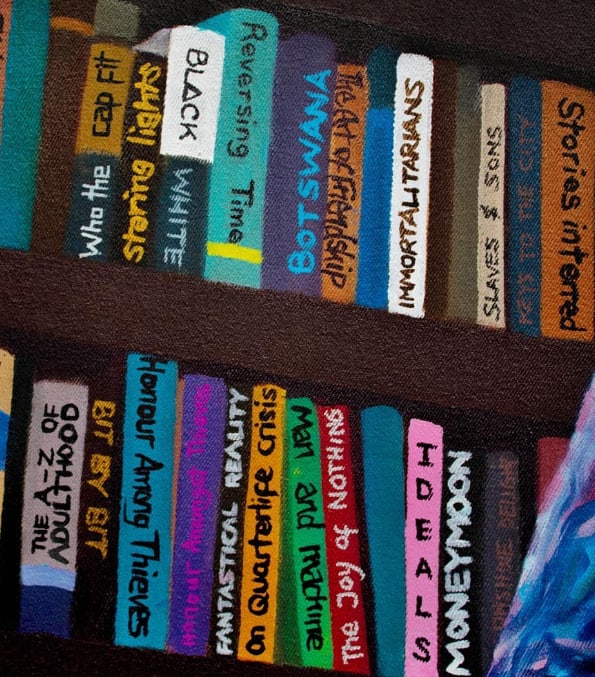 School of Thought 1, Oil and Acrylic Painting on Canvas, 2021 - 4