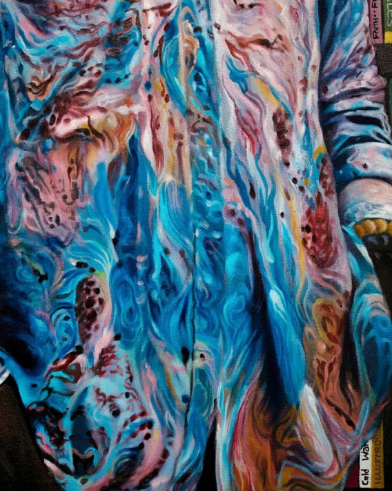 School of Thought 1, Oil and Acrylic Painting on Canvas, 2021 - 5