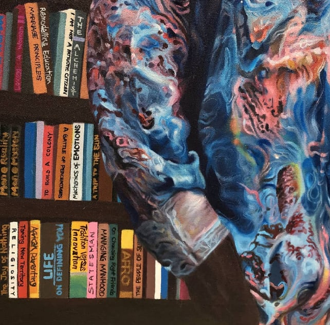 School of Thought 1, Oil and Acrylic Painting on Canvas, 2021 - 6