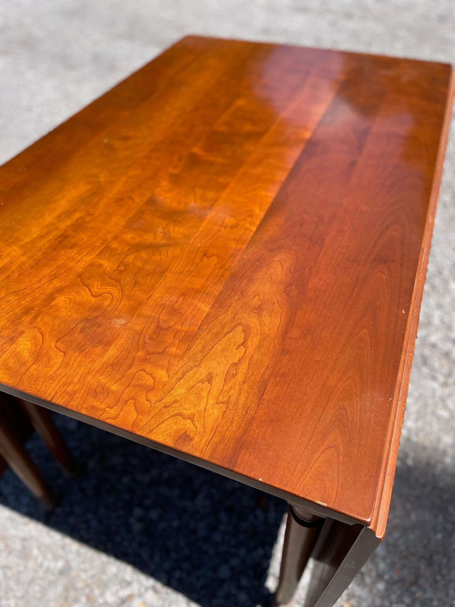 1953 Stickley Cherry Drop-Leaf Table - 10