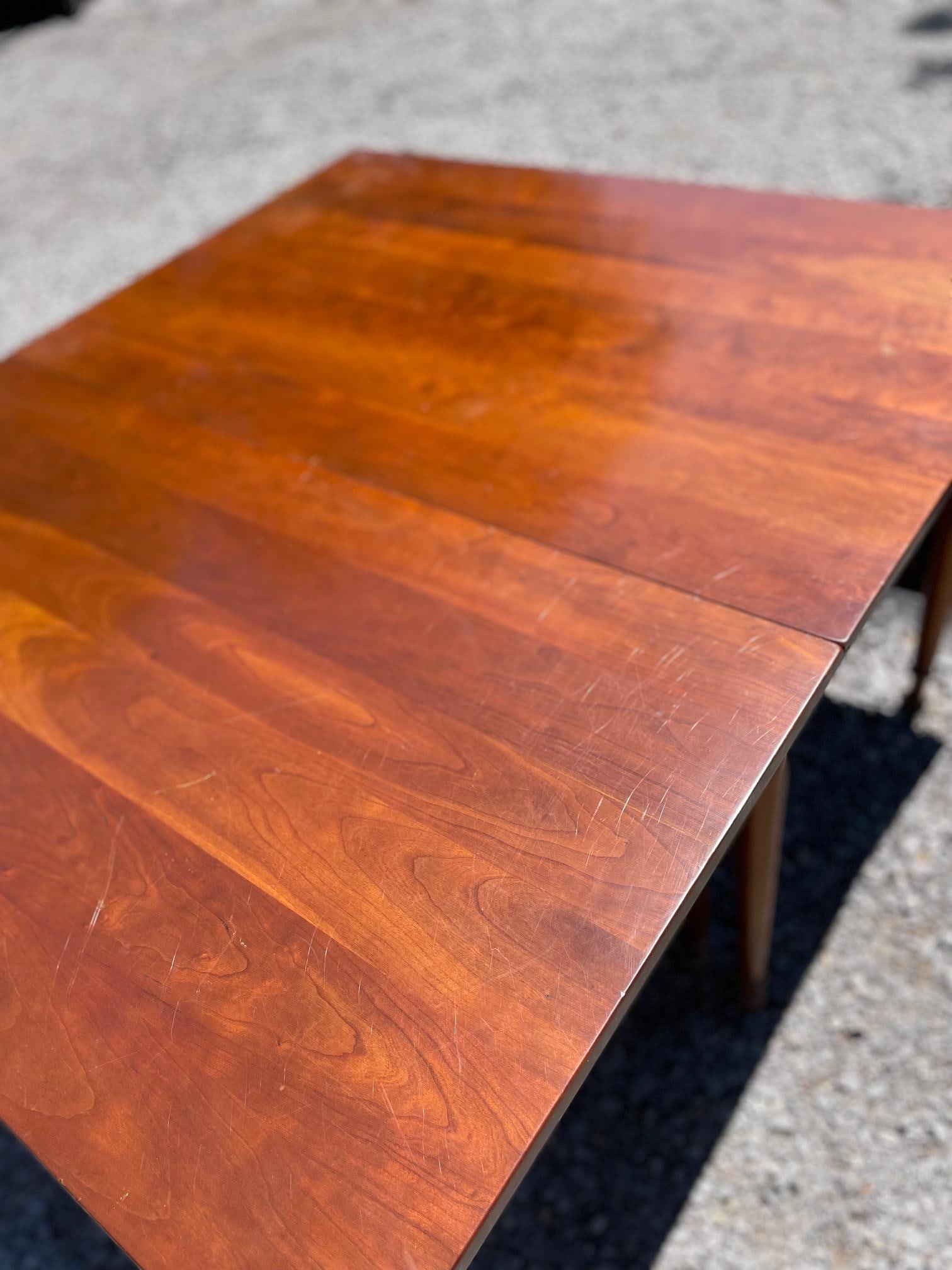 1953 Stickley Cherry Drop-Leaf Table - 12