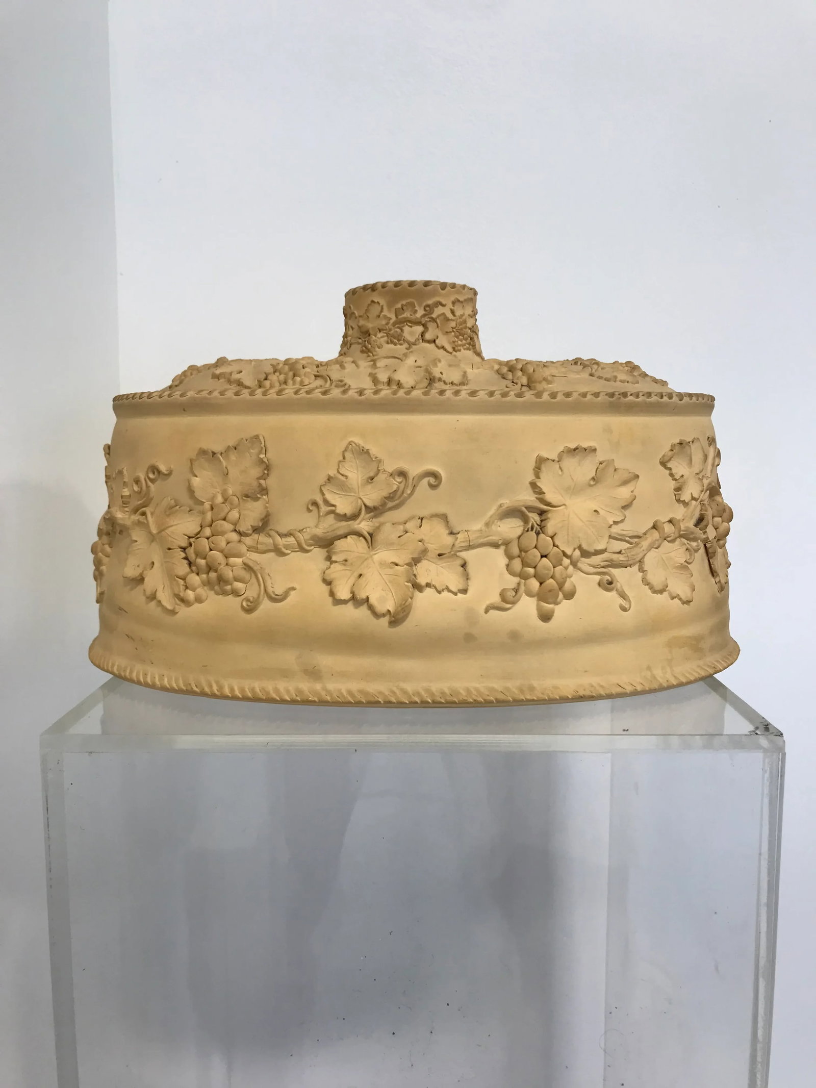 Late 19th Century Large 3pc Antique Wedgwood Caneware Game Pie Dish / Tureen C1870 #4 - 2