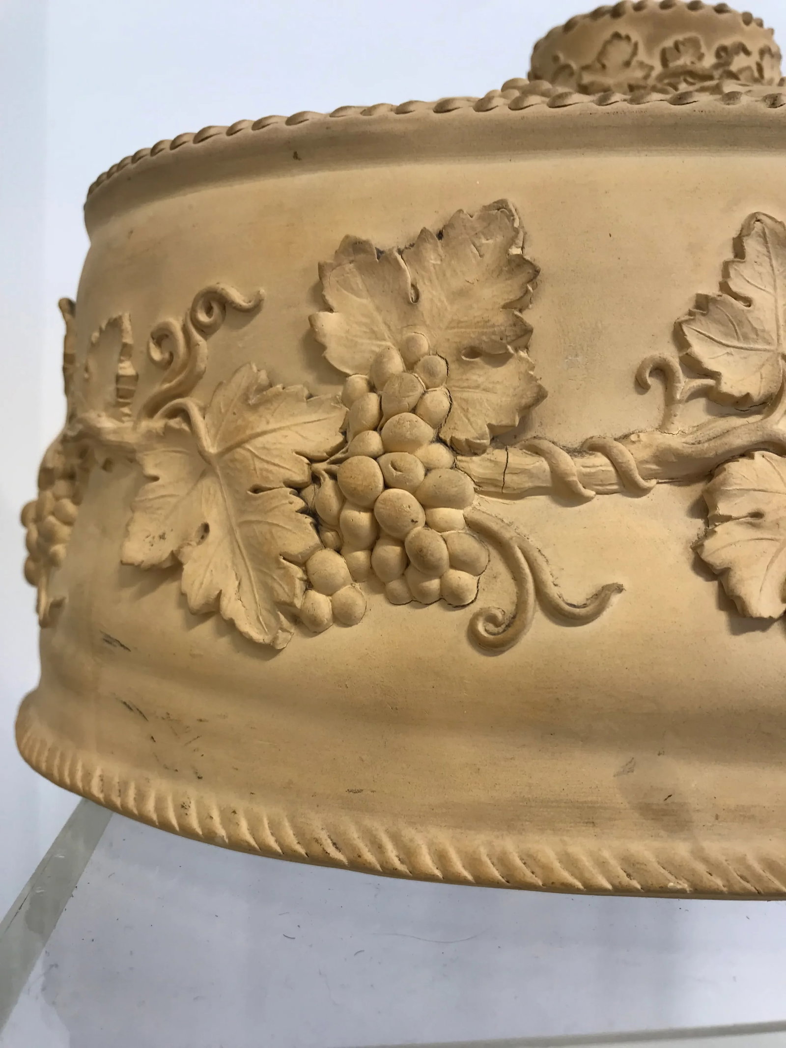 Late 19th Century Large 3pc Antique Wedgwood Caneware Game Pie Dish / Tureen C1870 #4 - 5