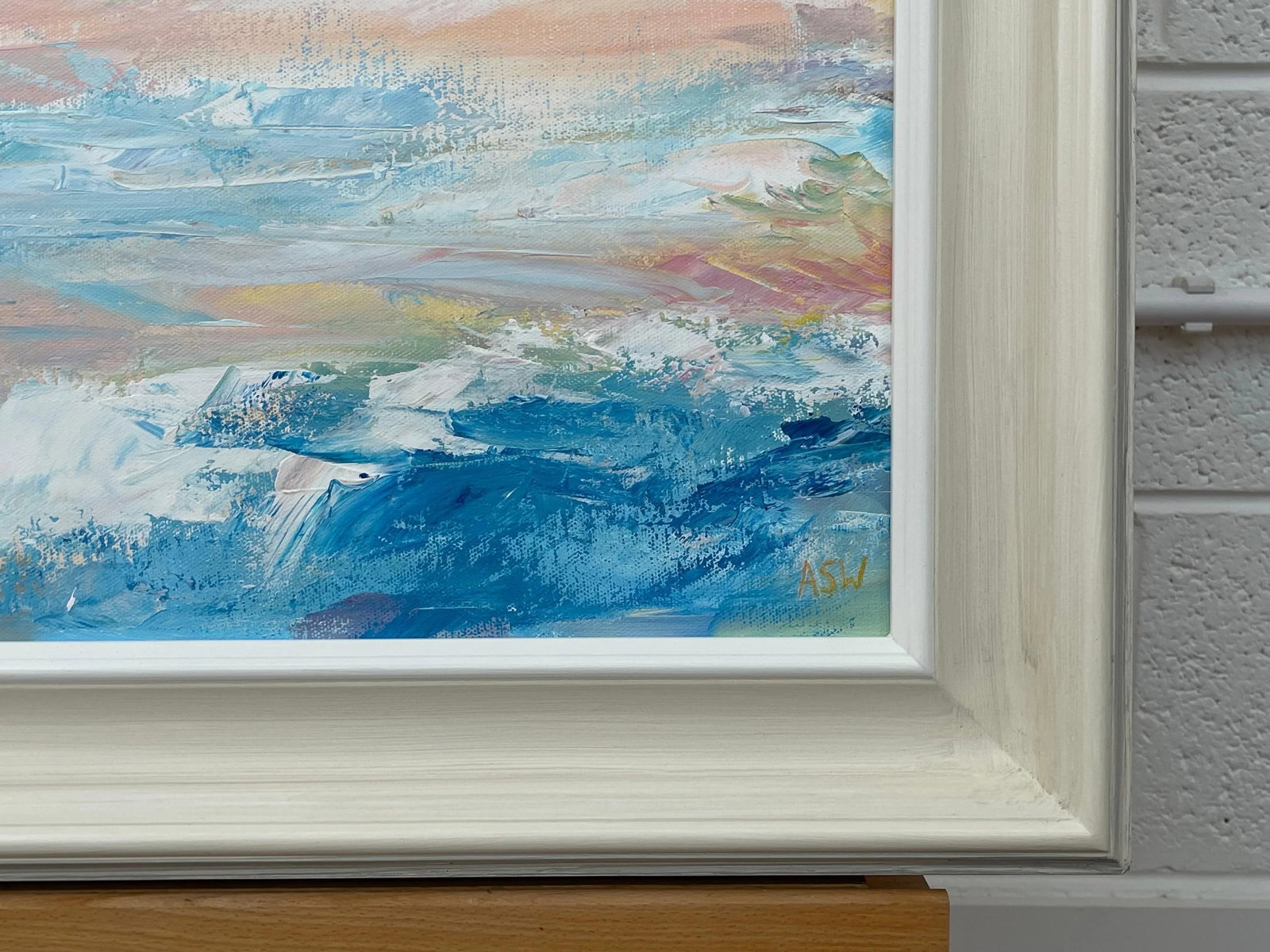 Serene Abstract Impressionist Seascape Landscape by Contemporary British Artist, 2022 - 10