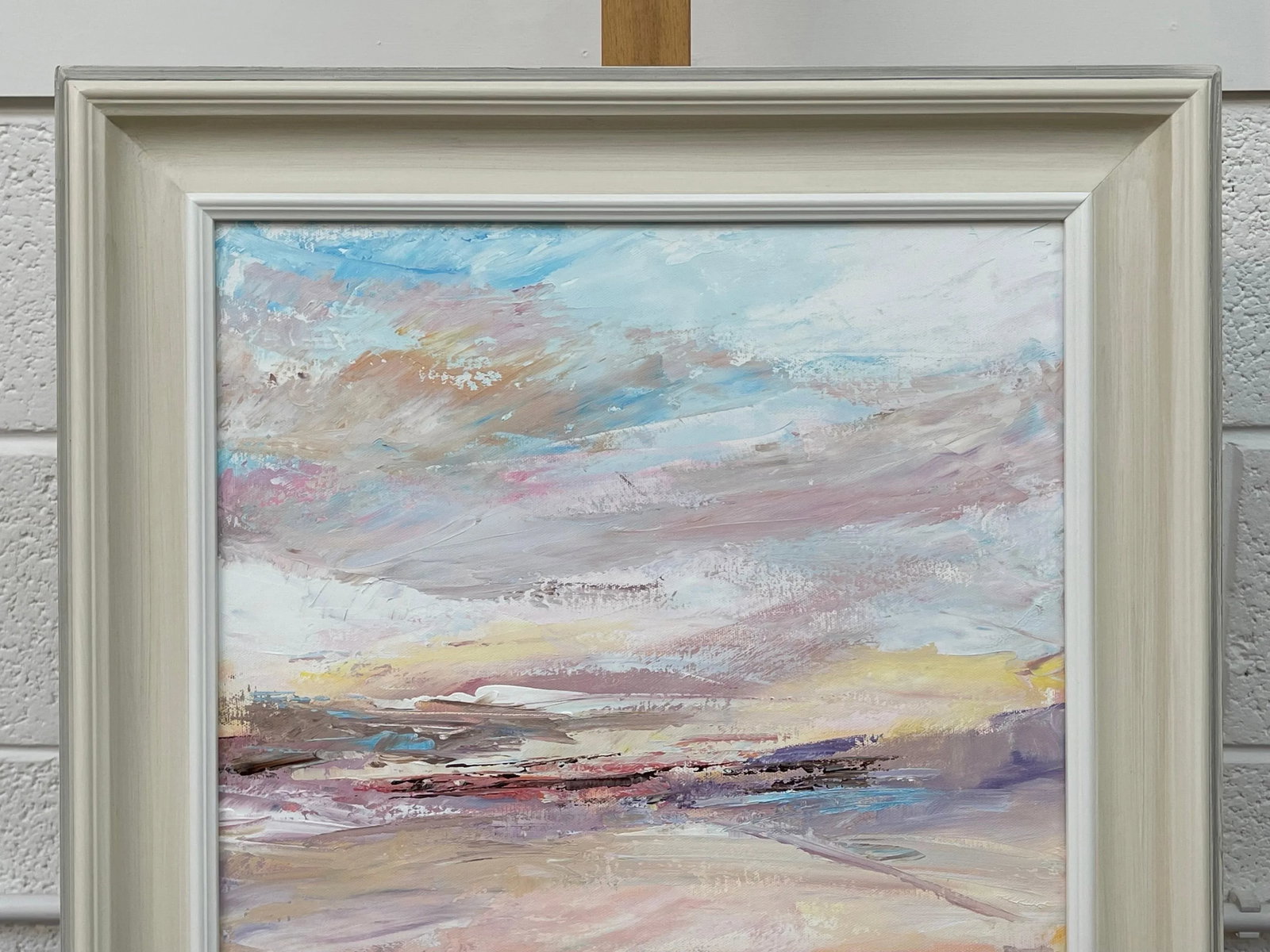 Serene Abstract Impressionist Seascape Landscape by Contemporary British Artist, 2022 - 4