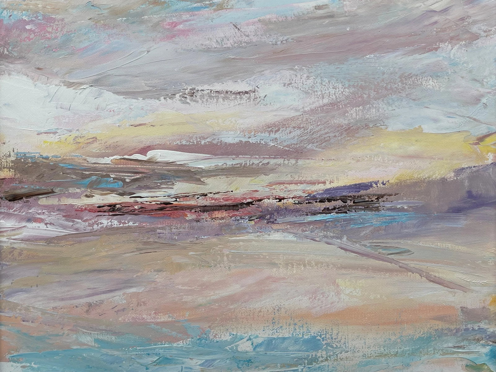 Serene Abstract Impressionist Seascape Landscape by Contemporary British Artist, 2022 - 5
