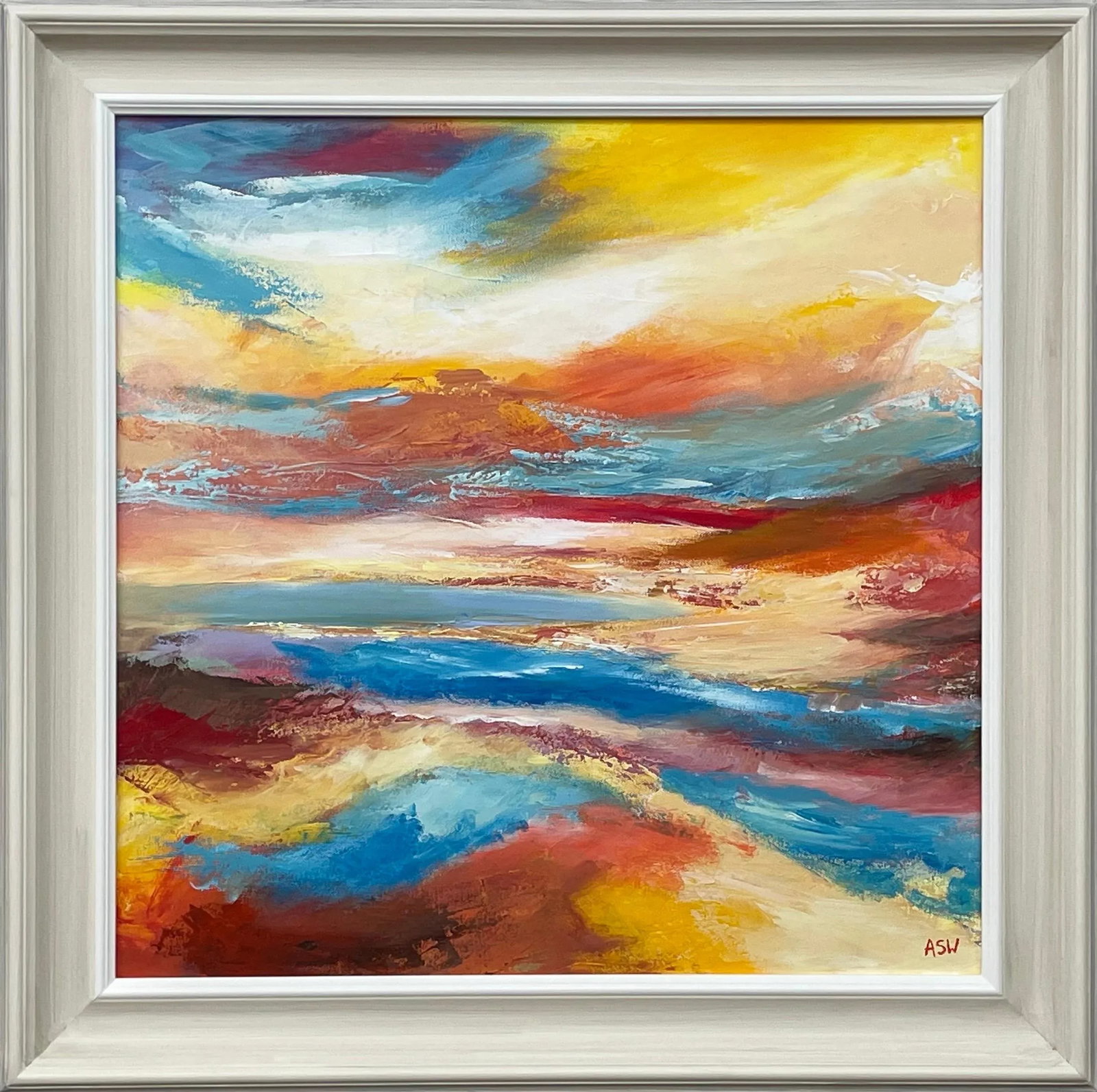 Colourful Impressionist Abstract Landscape by Contemporary British Artist - 13