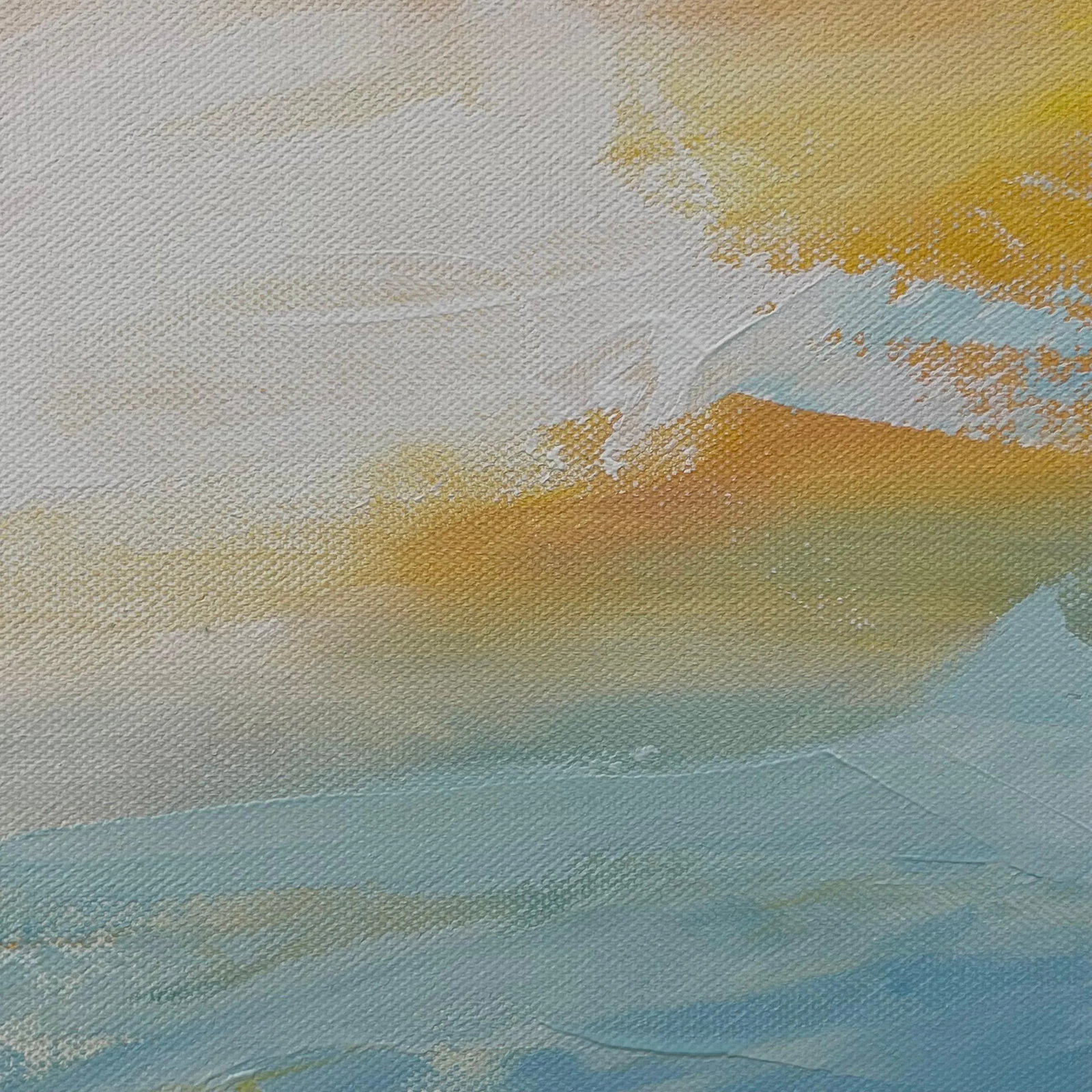 Serene Abstract Impressionist Seascape Landscape by Contemporary British Artist, 2022 - 6