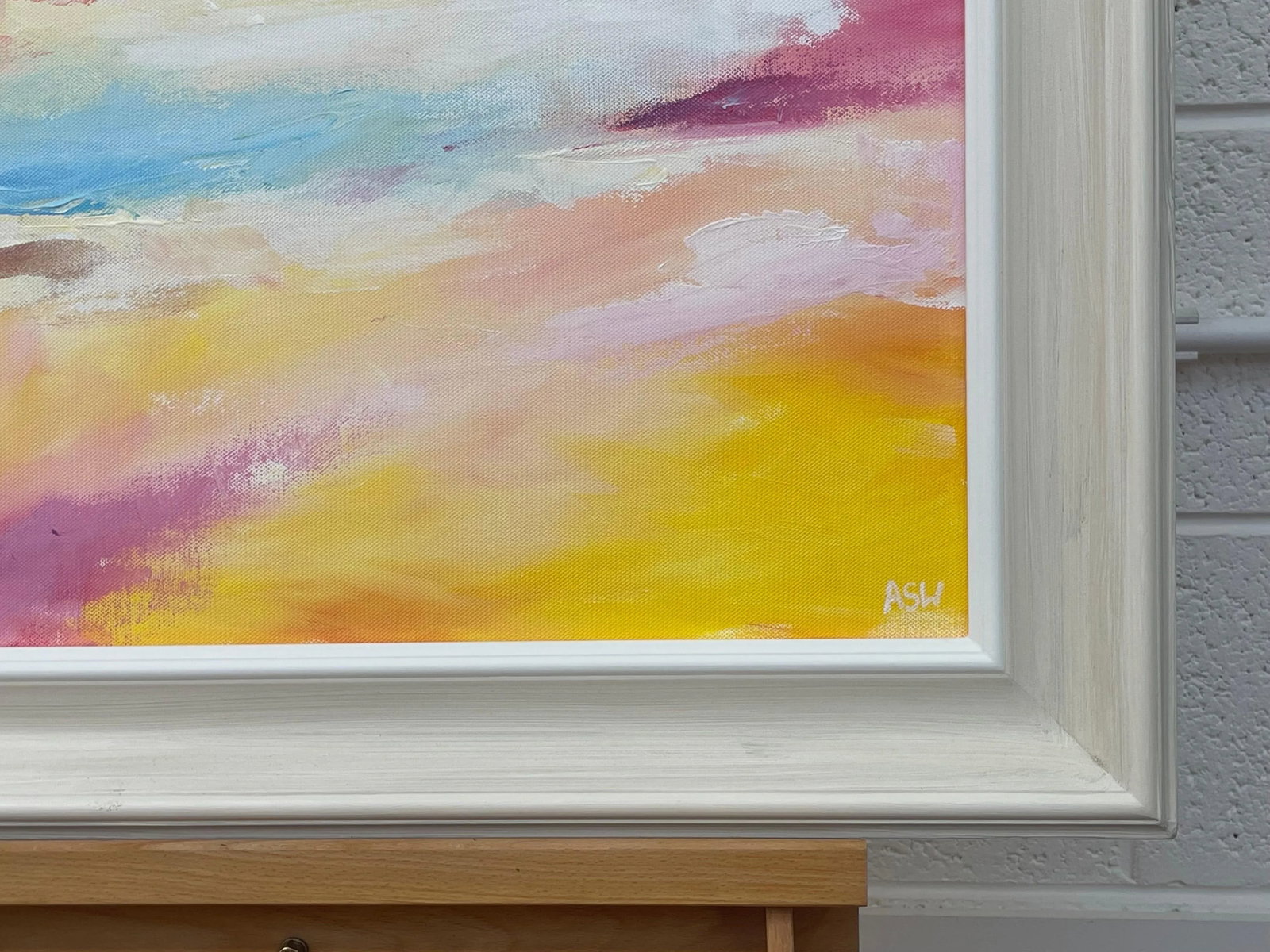 Serene Abstract Impressionist Seascape Landscape by Contemporary British Artist, 2022 - 8