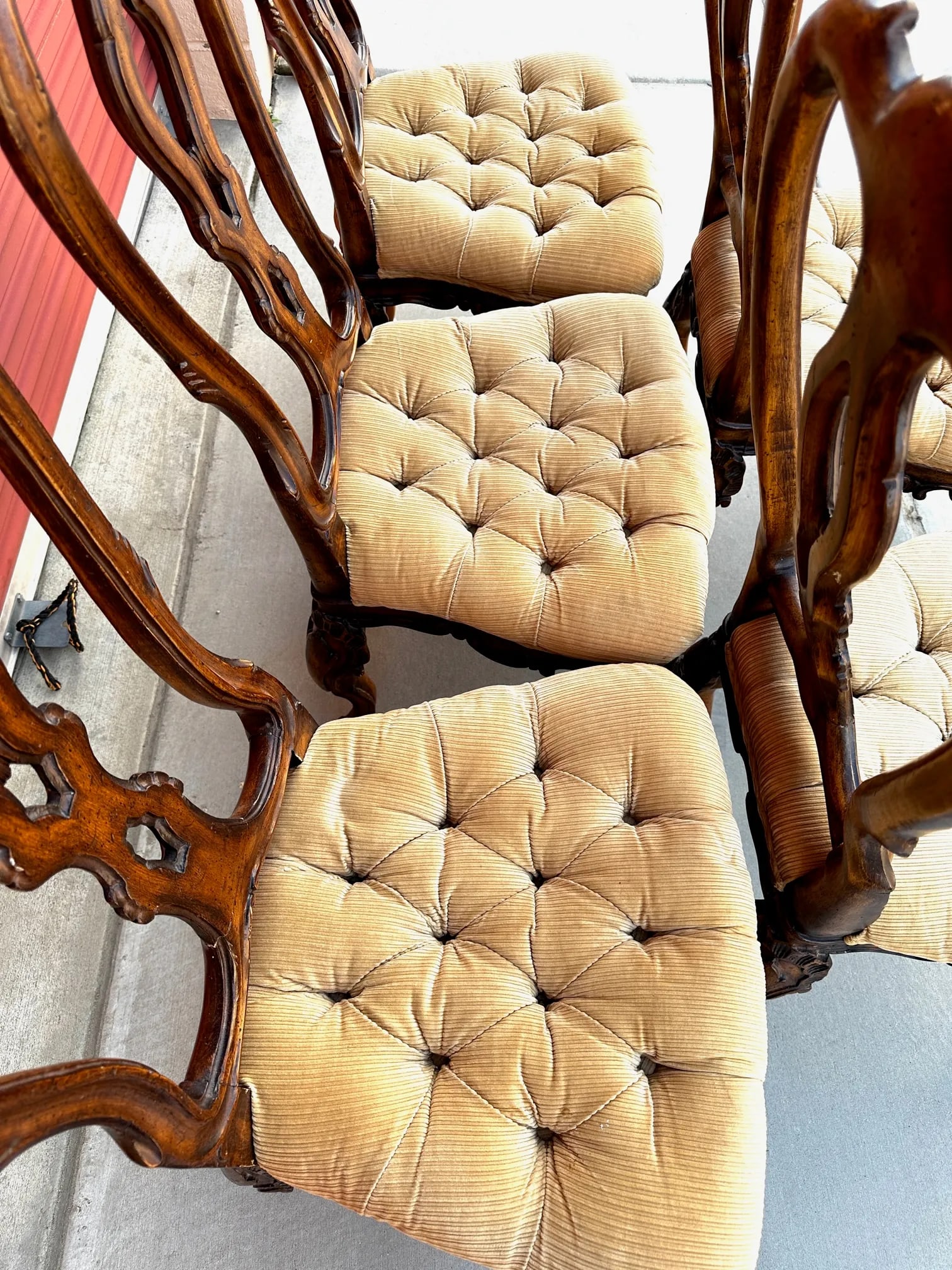 Antique Set of 6 George II Style Dining Chairs - 8