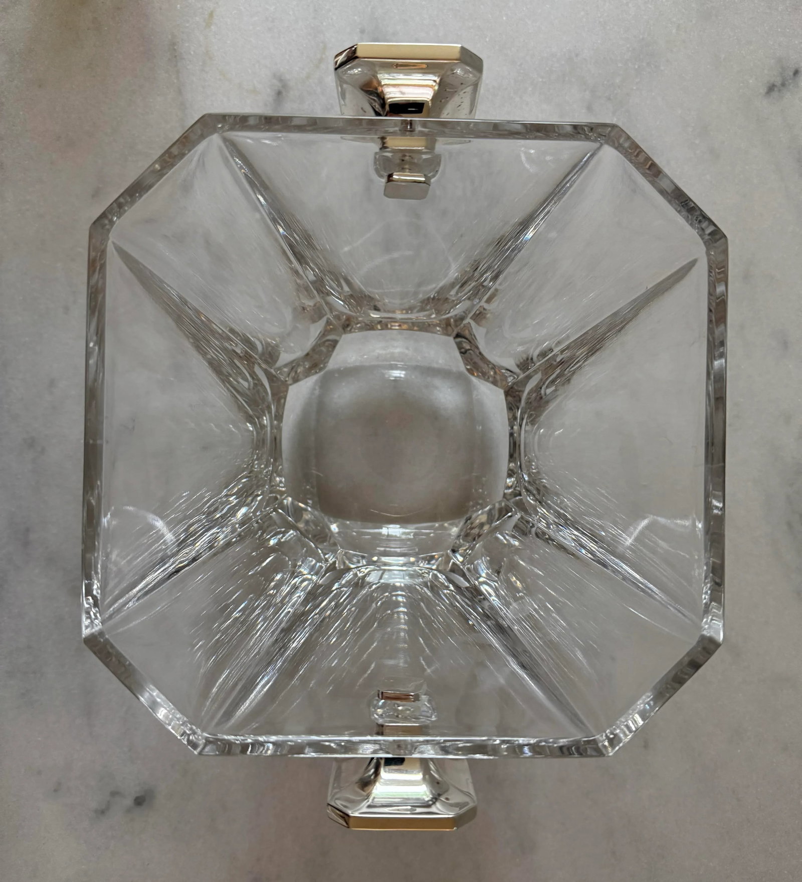 Vintage Colle Crisallerie Crystal Champagne Bucket Made in Italy - 9