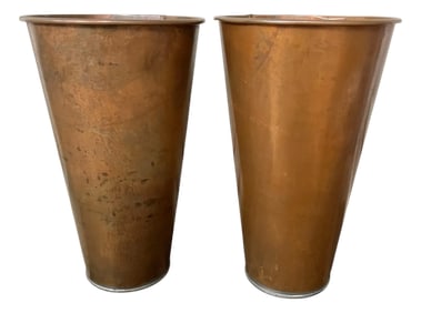 Houston Int'l Trading Handmade Solid Copper Vases - A Pair