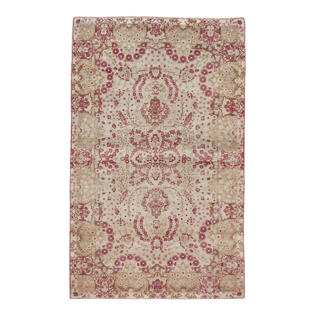 Galerie Shabab Collection Early 20th Century Persian Lavar Kerman Throw Rug (1 of 6)