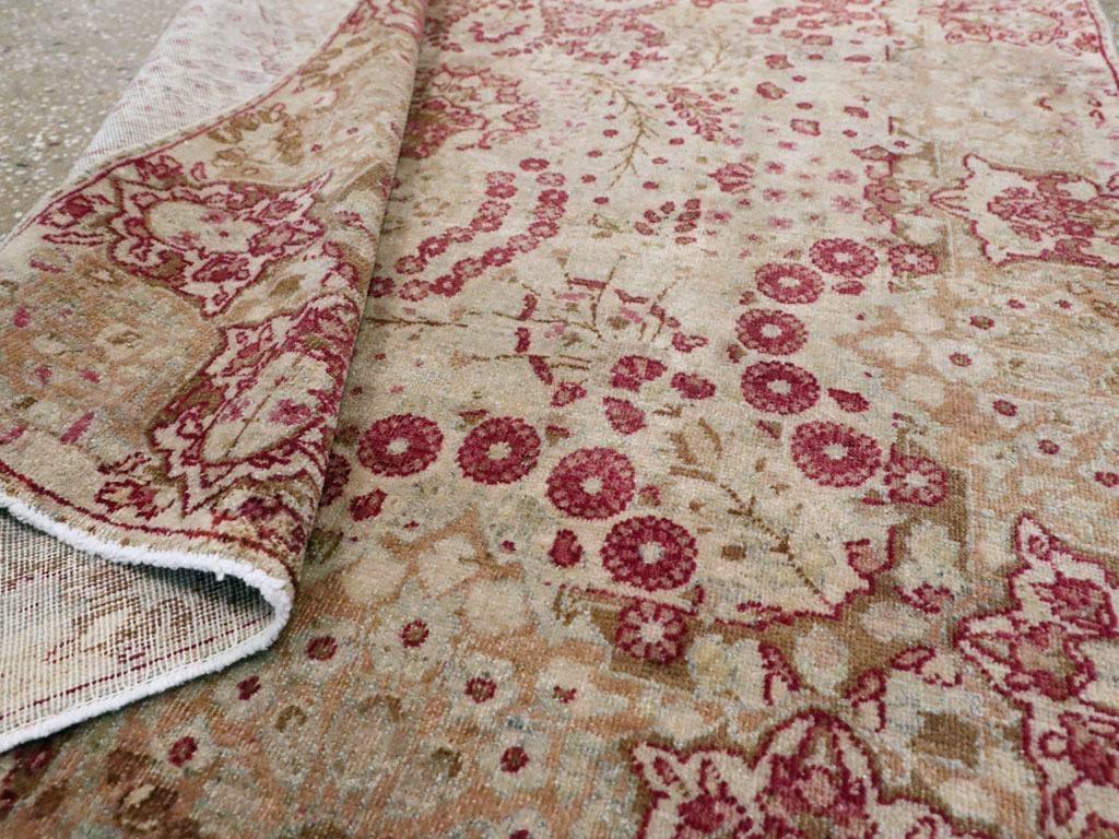 Galerie Shabab Collection Early 20th Century Persian Lavar Kerman Throw Rug - 6