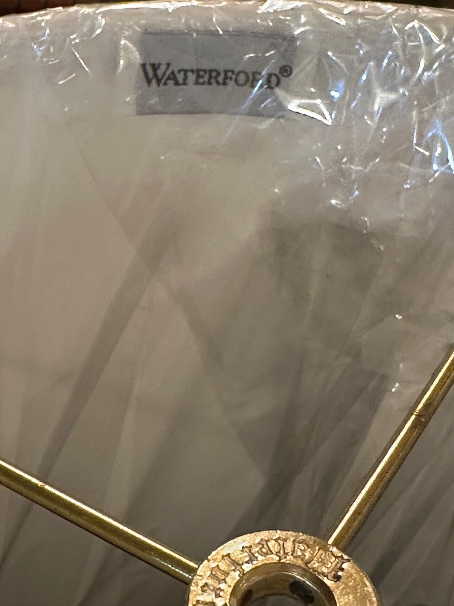 Waterford Crystal Floor Lamp With Brass Details - 9