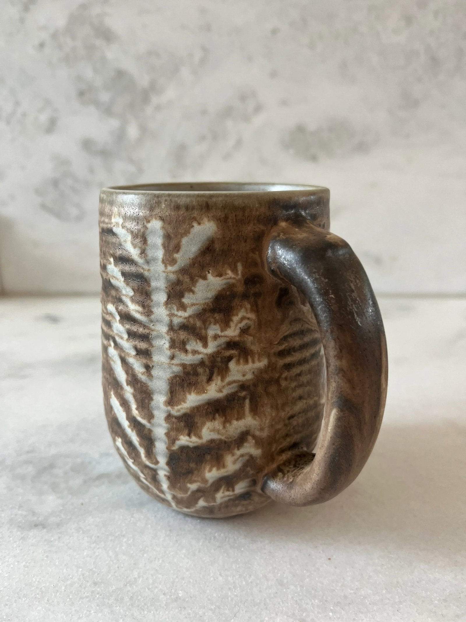 Set of 4 Mid Century Ceramic Glazed Stoneware Coffee Mugs by Design Technics - 8