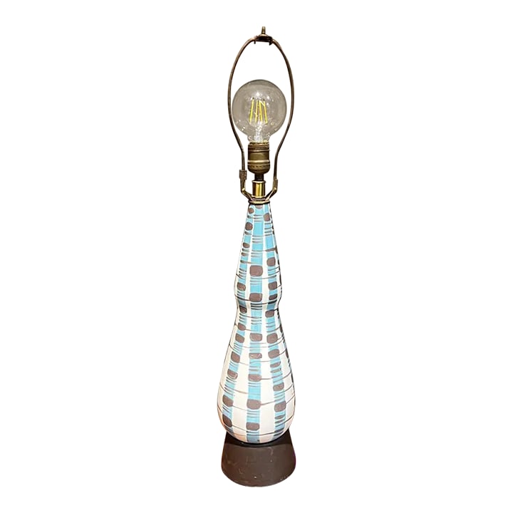 1970s Ceramic Table Lamp Style Marcello Fantoni Italy (1 of 7)