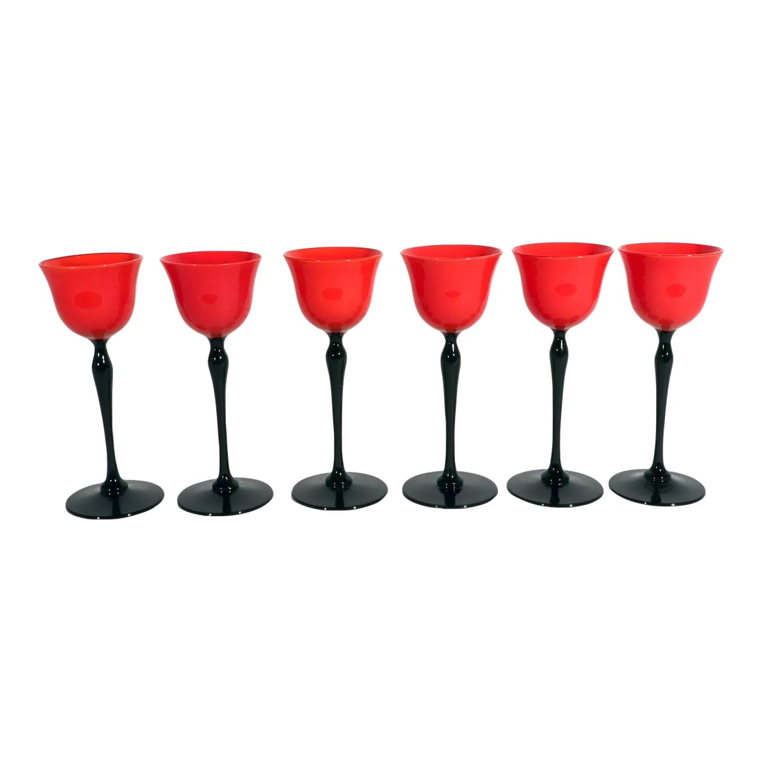 Bohemian Art Deco Tango Set of Six Glasses (1 of 6)