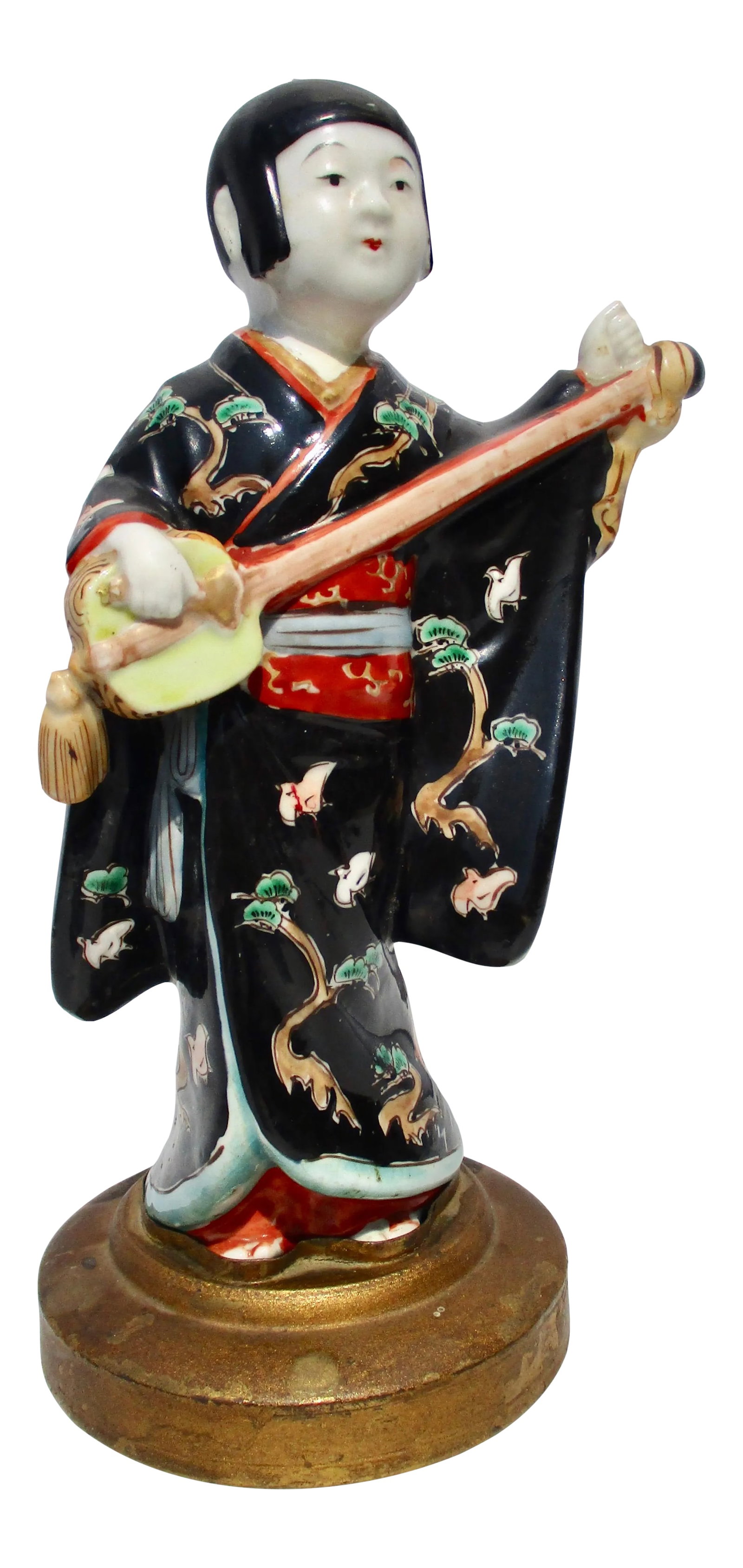 1900s Japanese Kutani Porcelain Musician (1 of 8)