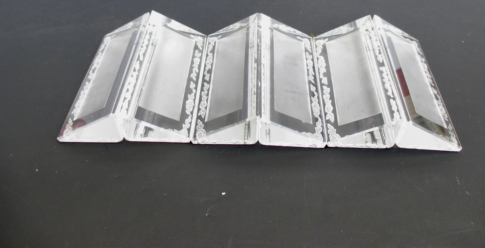 Vintage Lalique Crystal Place Card Settings - a Set of 6 - 6