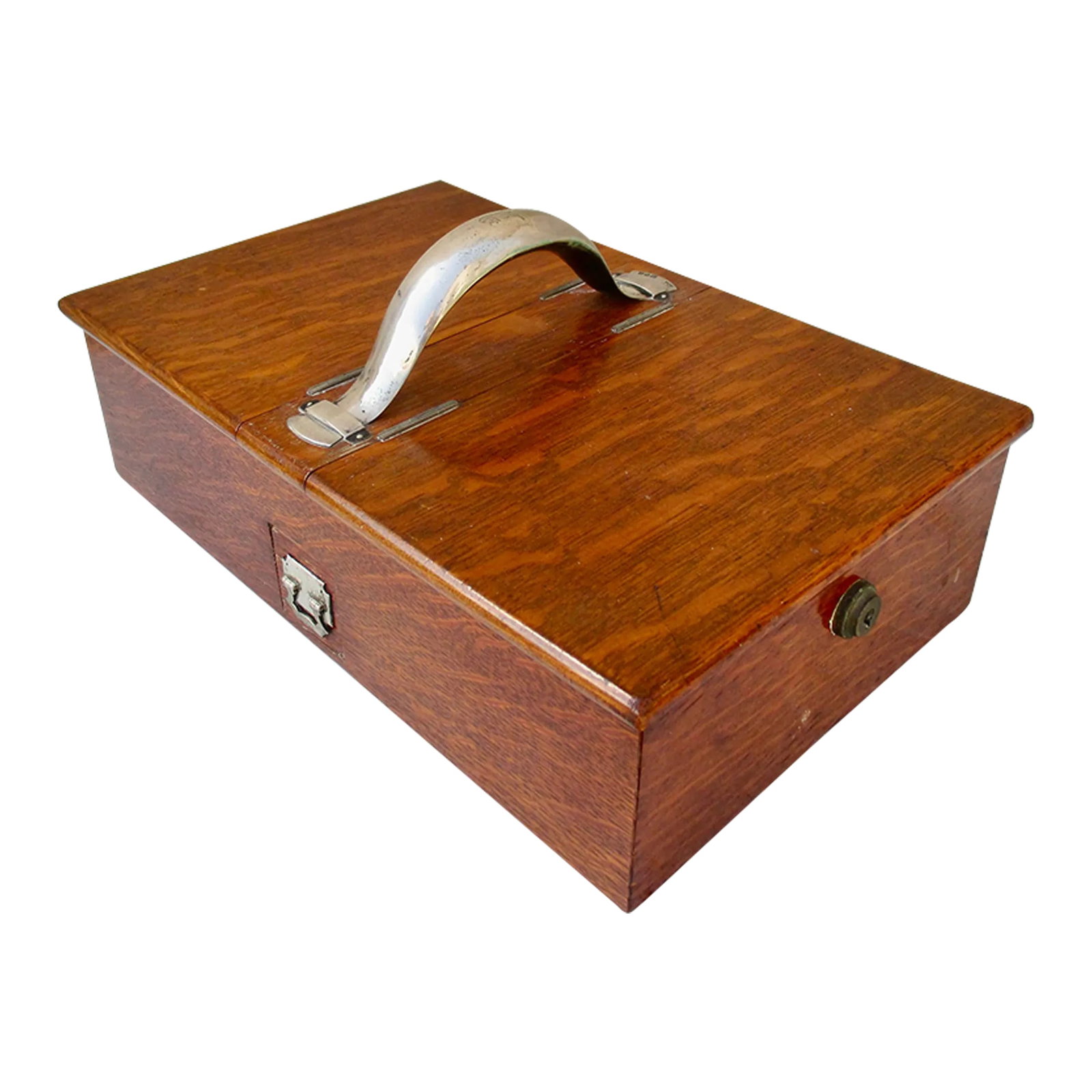 Cask Box by Mappin & Webb Sterling Silver and Oak Dated 1904 (1 of 10)