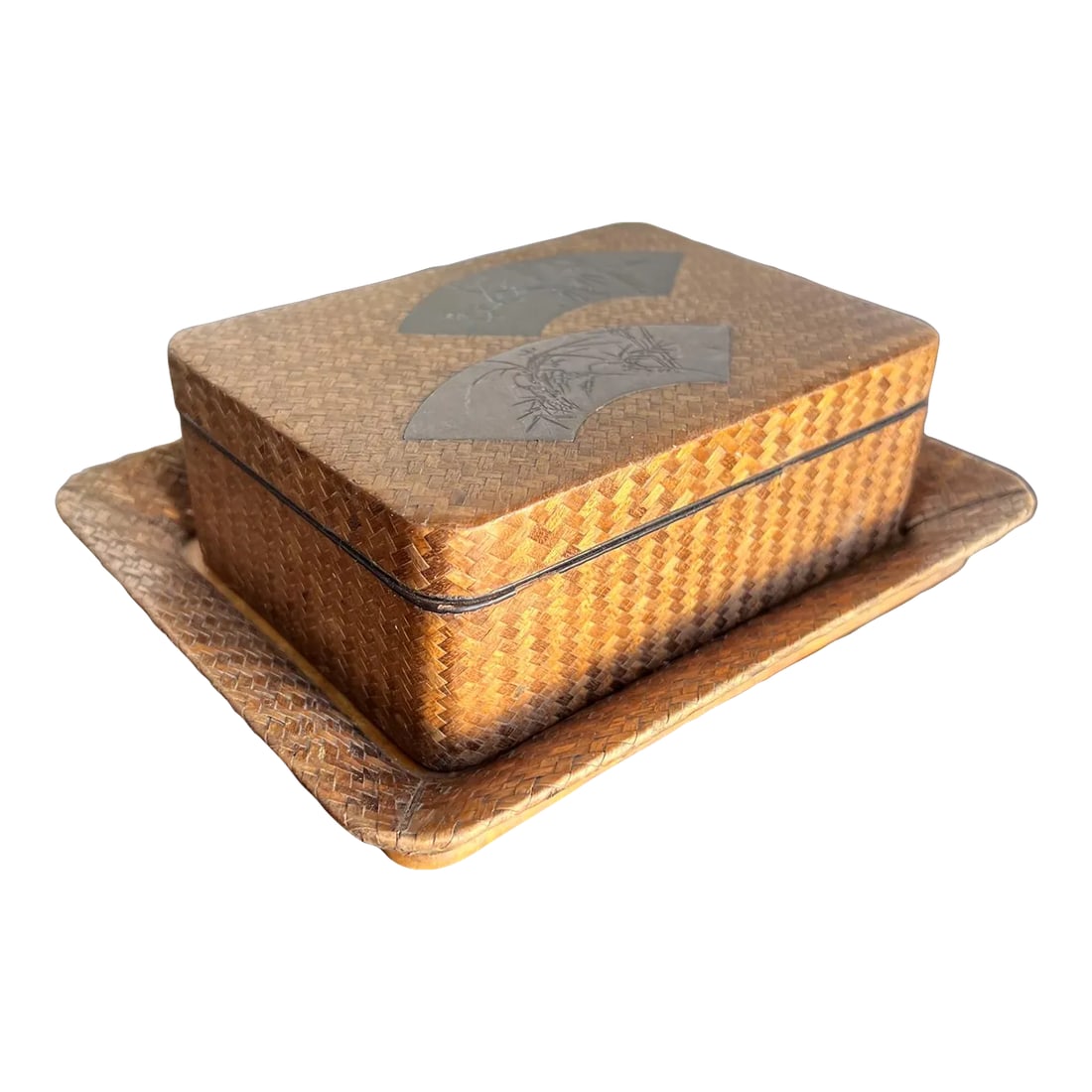 Antique Japanese Lacquer Cigarette Box Set (1 of 12)