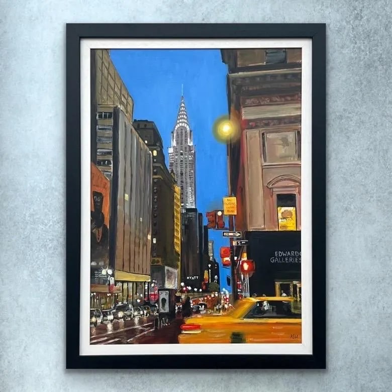 Angela Wakefield, Chrysler Building Taxi Fifth Avenue New York City by Contemporary British Artist, - 4