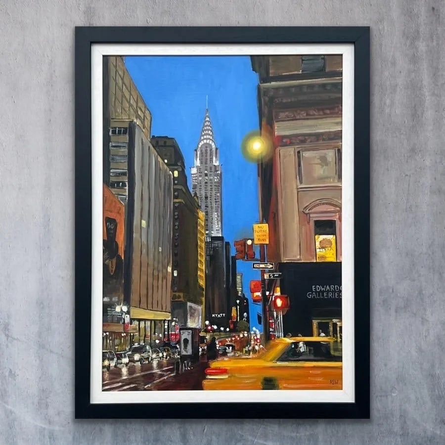 Angela Wakefield, Chrysler Building Taxi Fifth Avenue New York City by Contemporary British Artist, - 5