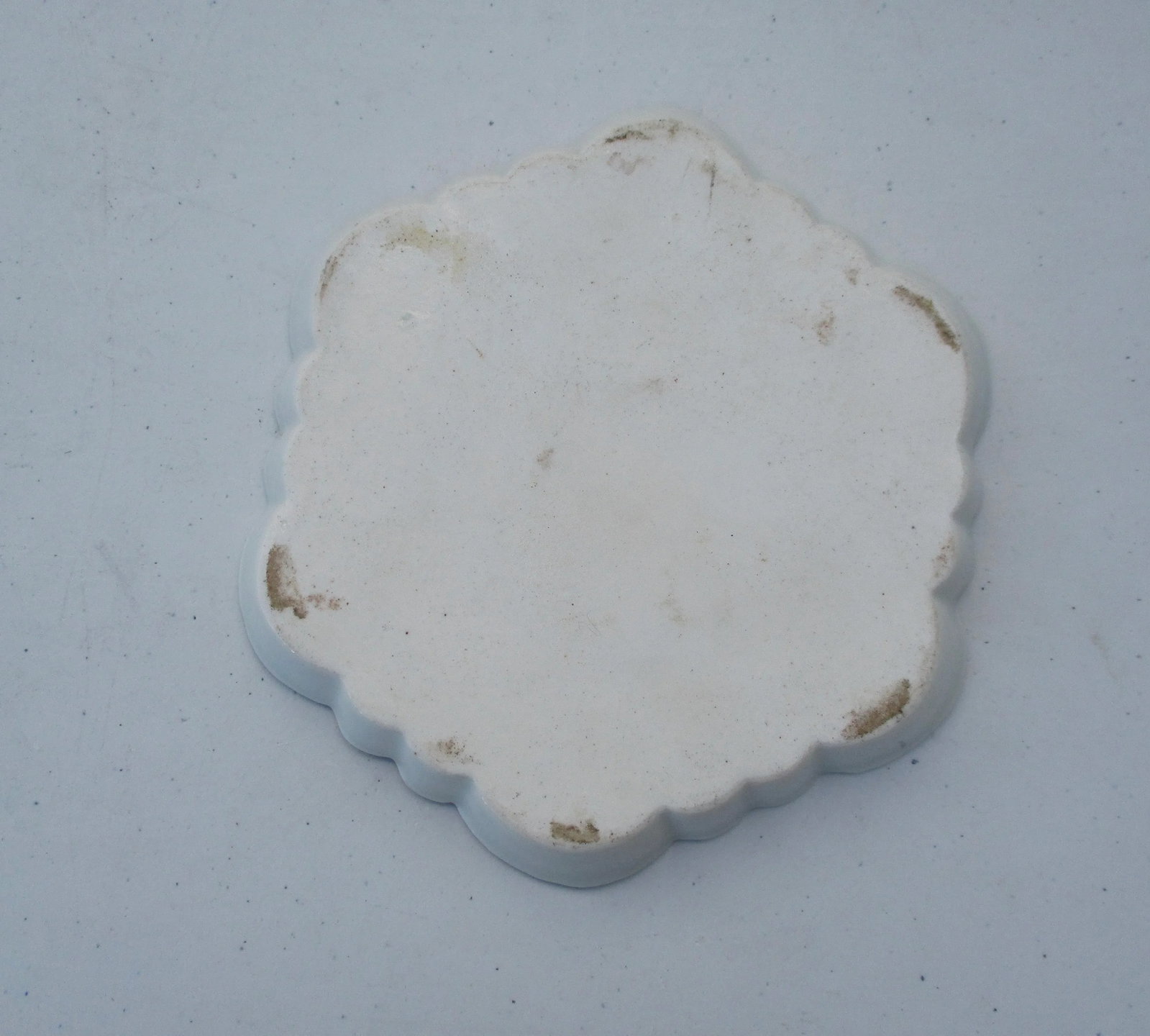 Antique Chinese Enamel on Porcelain Serving Tray - 2