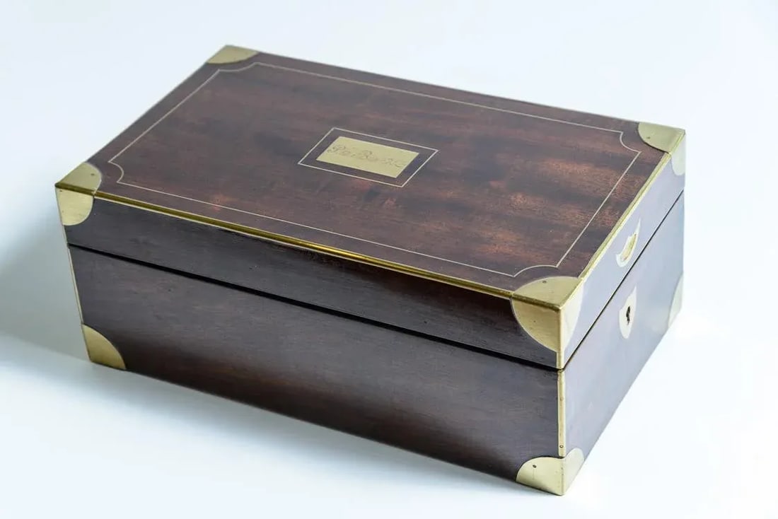 Military Officer's Fitted Campaign Box - 2