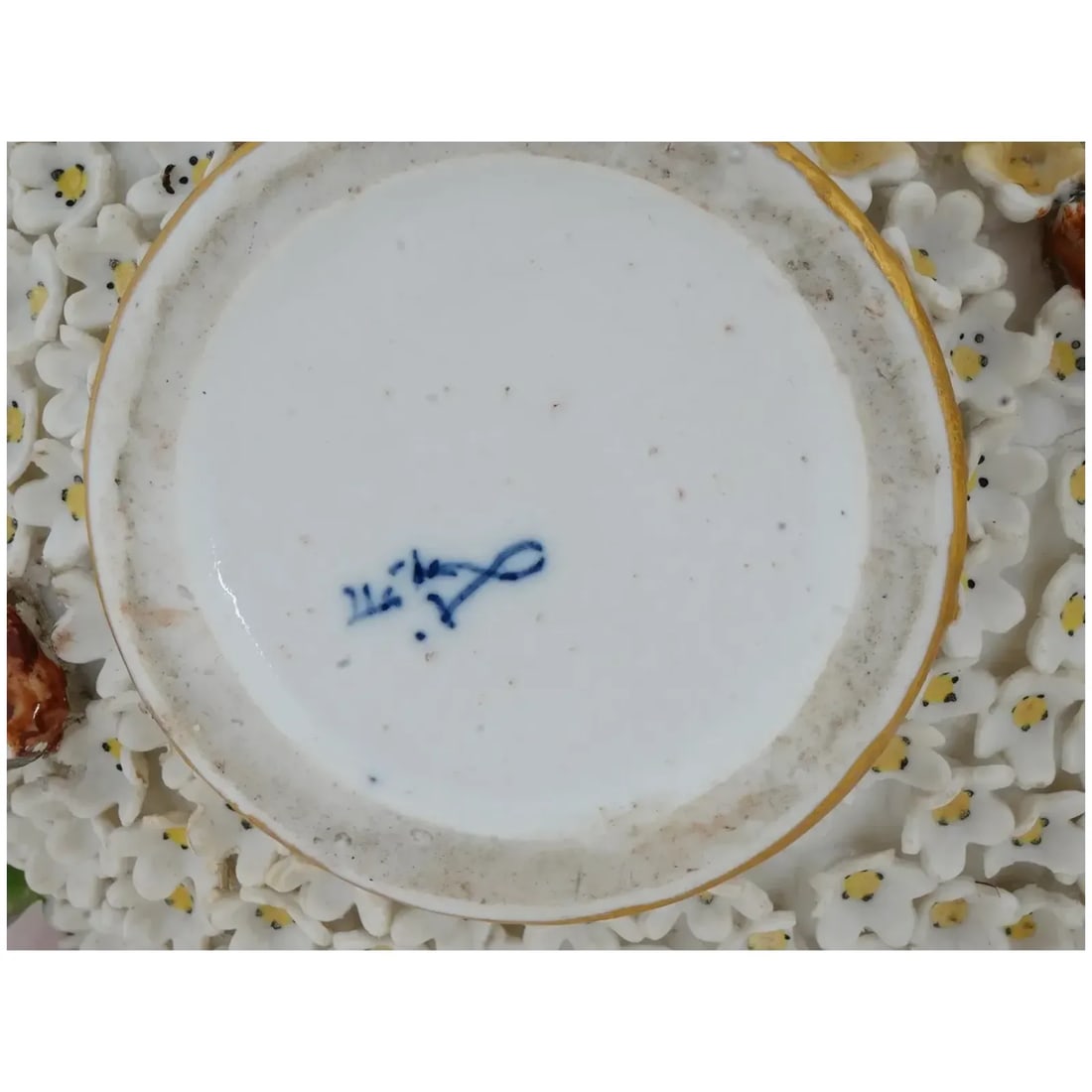 Antique Meissen Manner Snowball Porcelain Vases- Set of 2 - 7