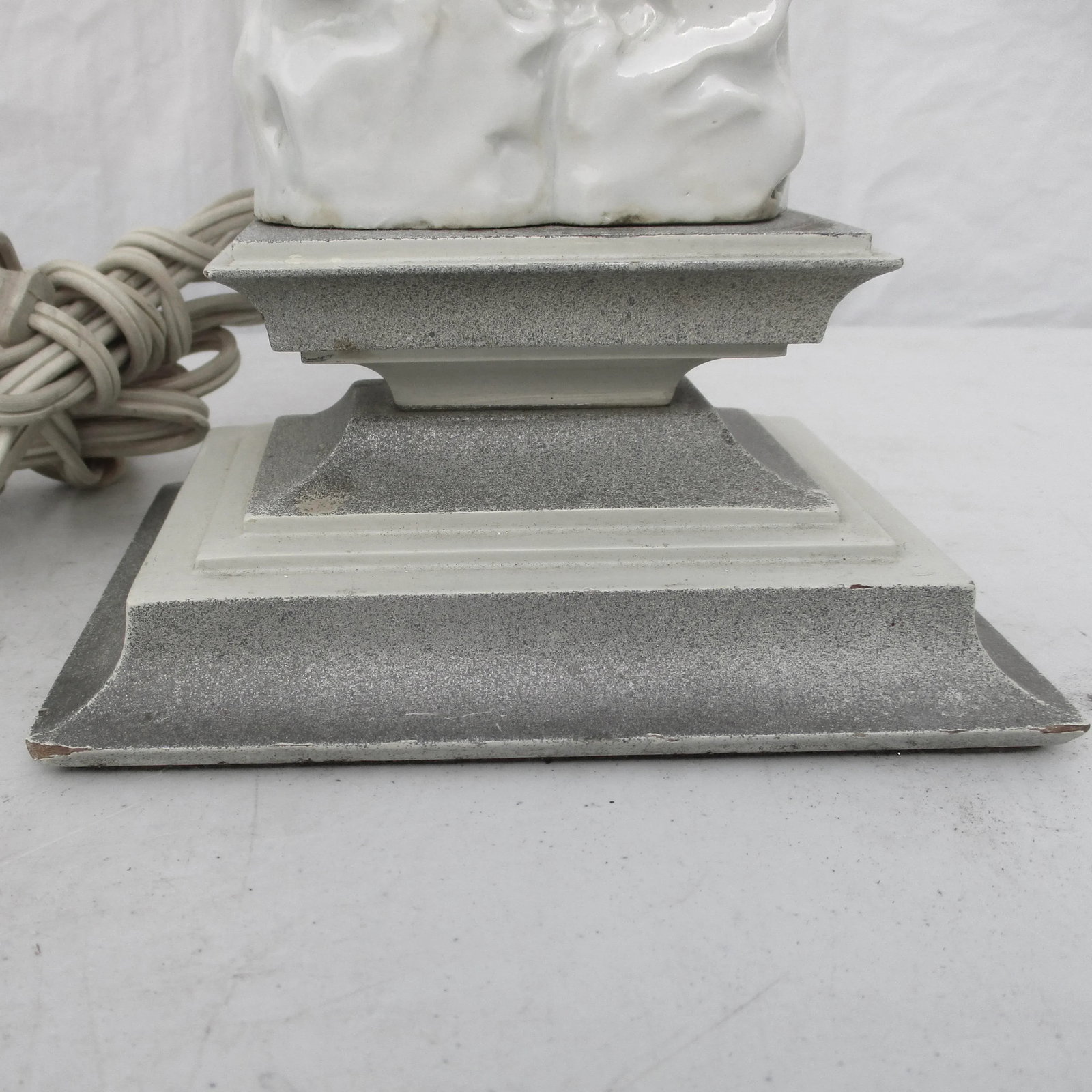 Vintage 1950s Chinese Blanc De Chine Lamps - a Pair - 3