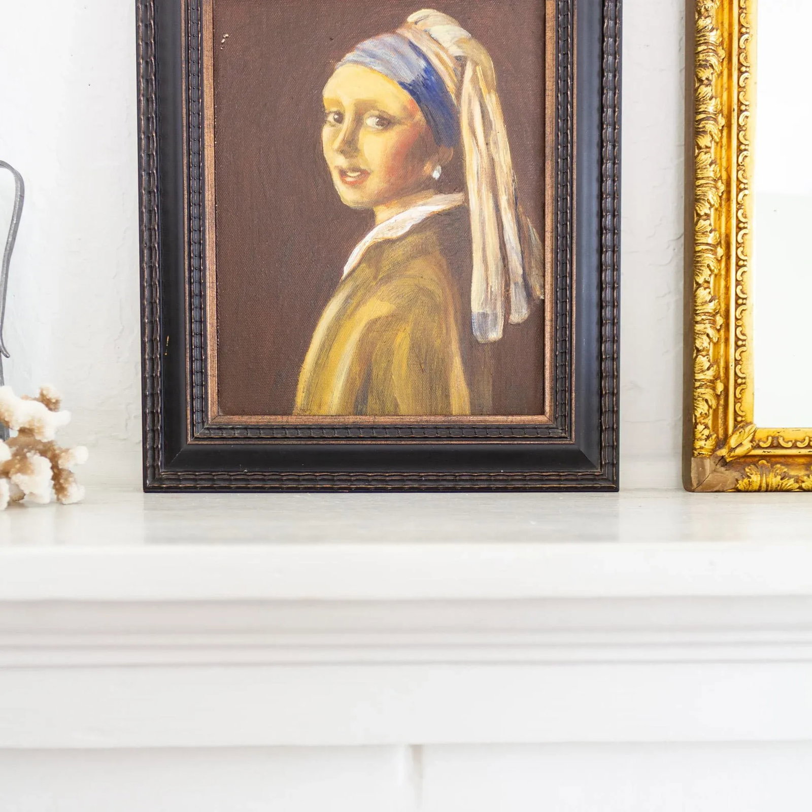Portrait Oil Painting Girl With a Pearl Earring After Johannes Vermeer - 6