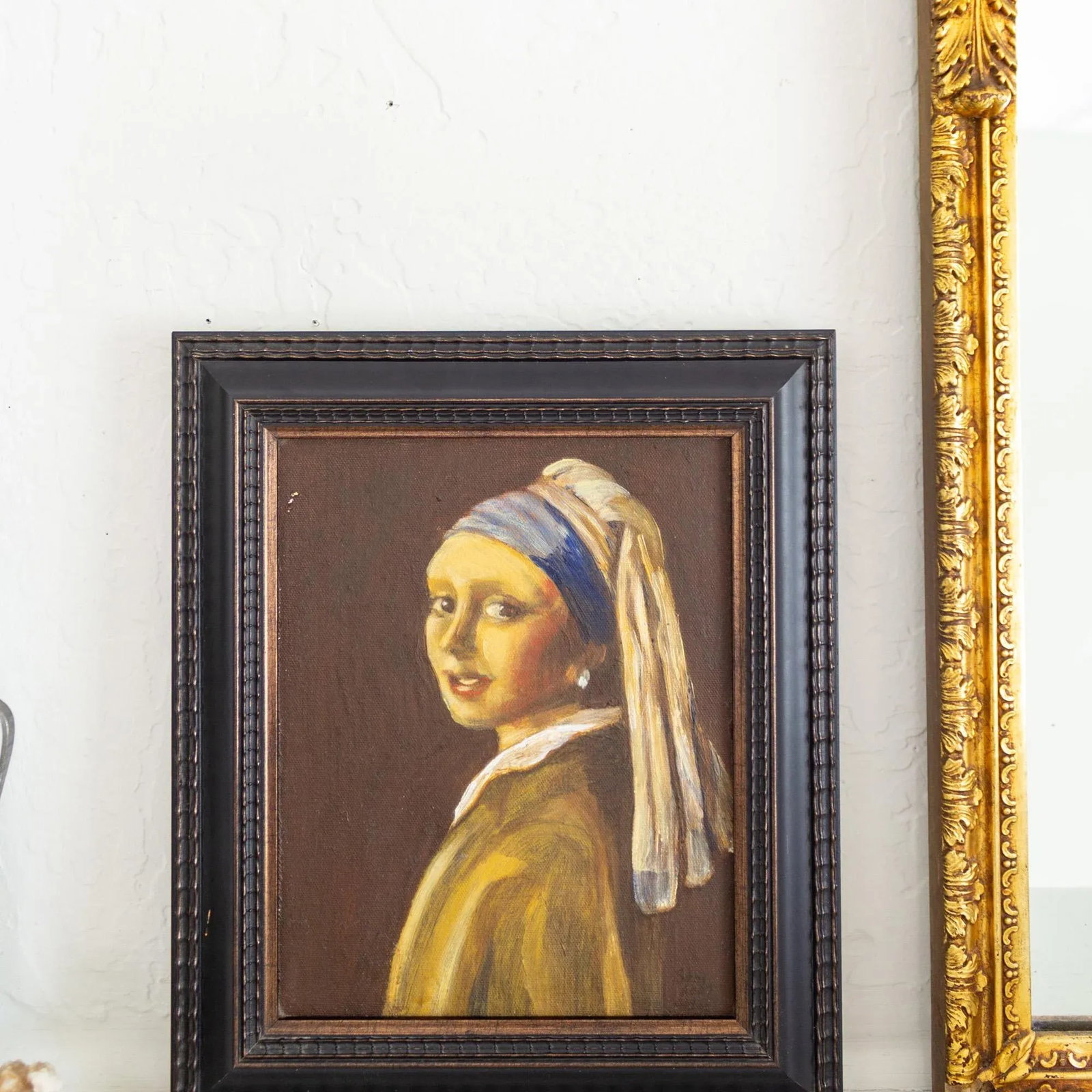 Portrait Oil Painting Girl With a Pearl Earring After Johannes Vermeer - 9