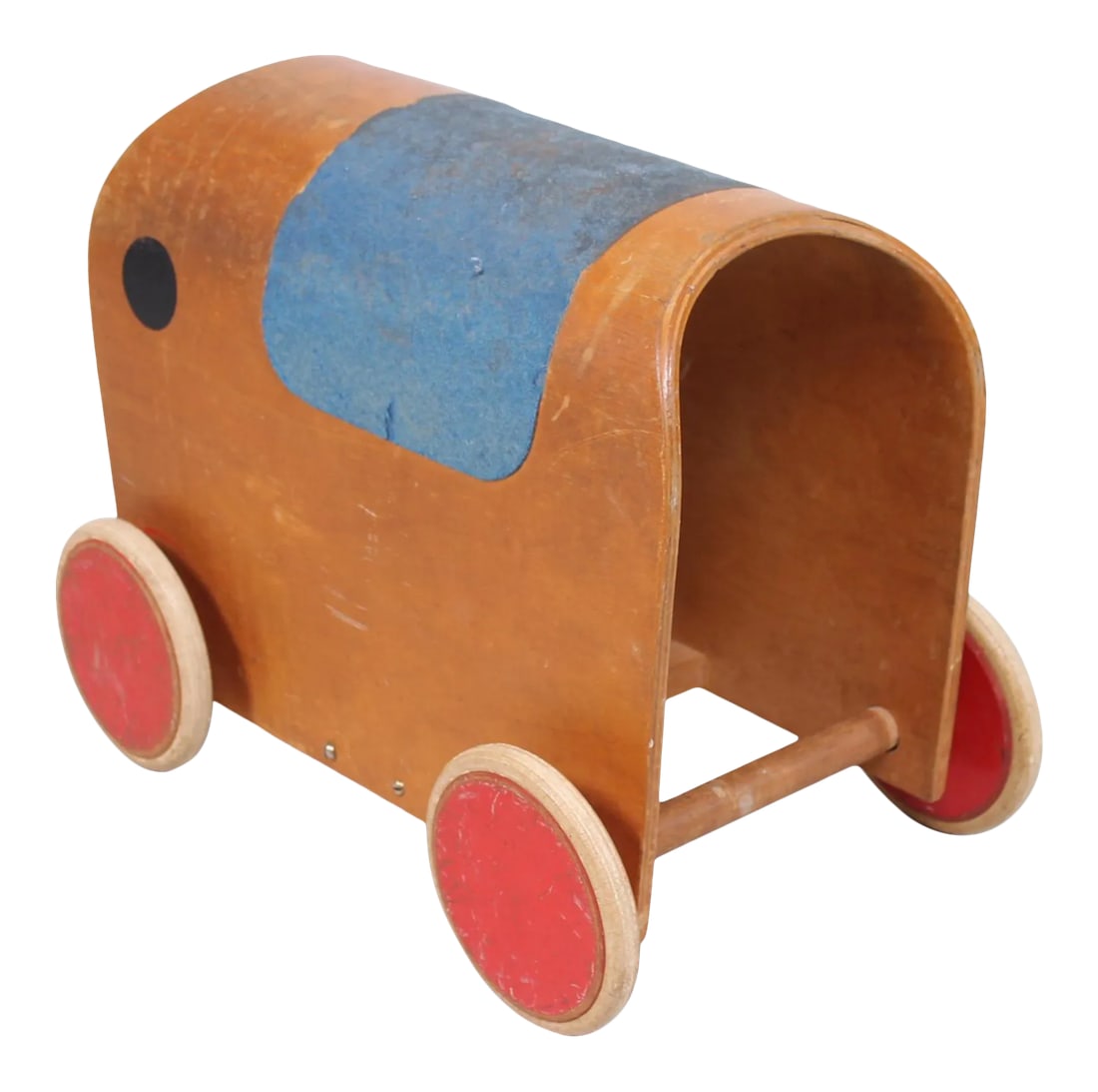 1950s Antonio Vitali & Kurt Naef Swiss Handmade Wood Toy Elephant Car (1 of 10)