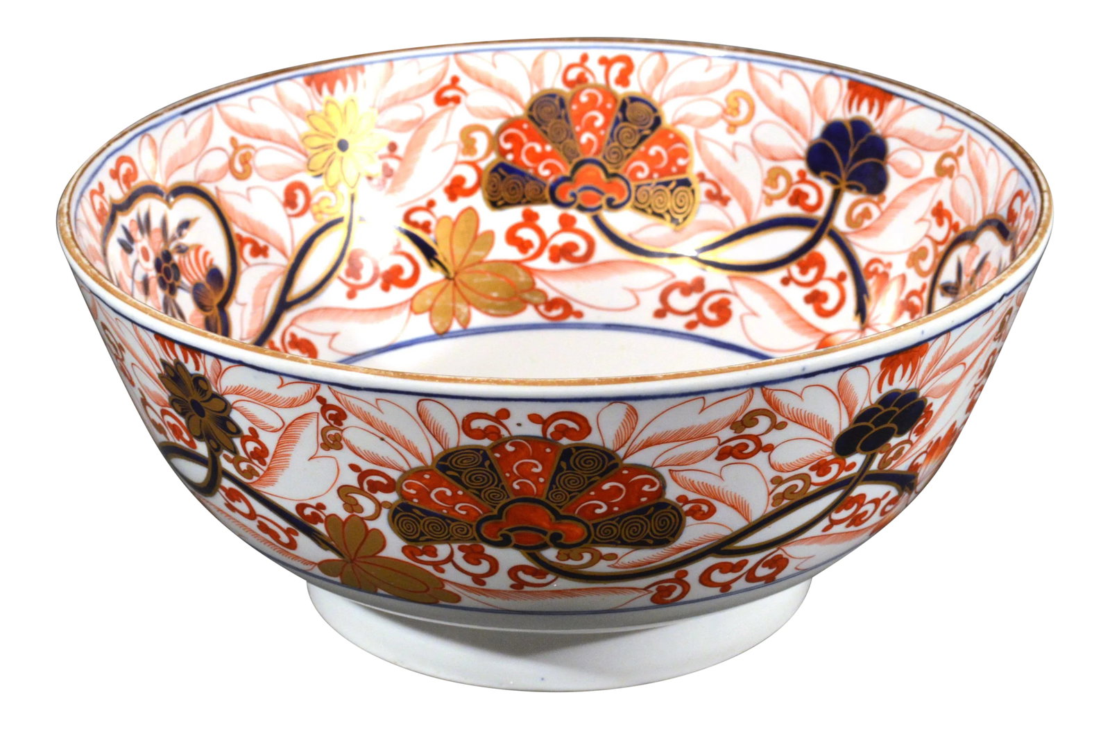 Regency New Stone Imari Bowl, Pattern # 2283: Spode 'New Stone' Imari Punch Bowl, Pattern 2283 Circa 1820 This beautiful Spode punch bowl, dating from circa 1815-1820, is a superb example of the firm's mastery of the Imari style. Crafted from