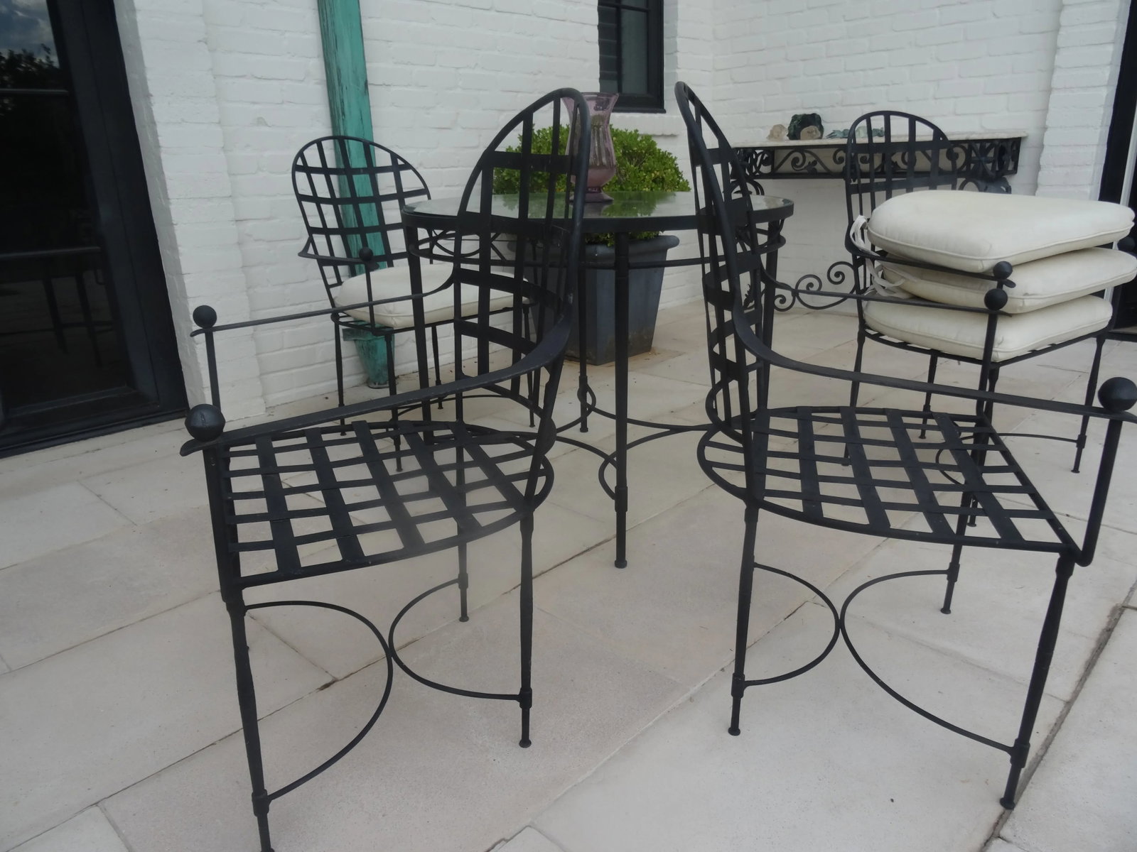 Vintage Mario Papperzini for Salterini Iron Garden Dining Suite, Attributed - 11