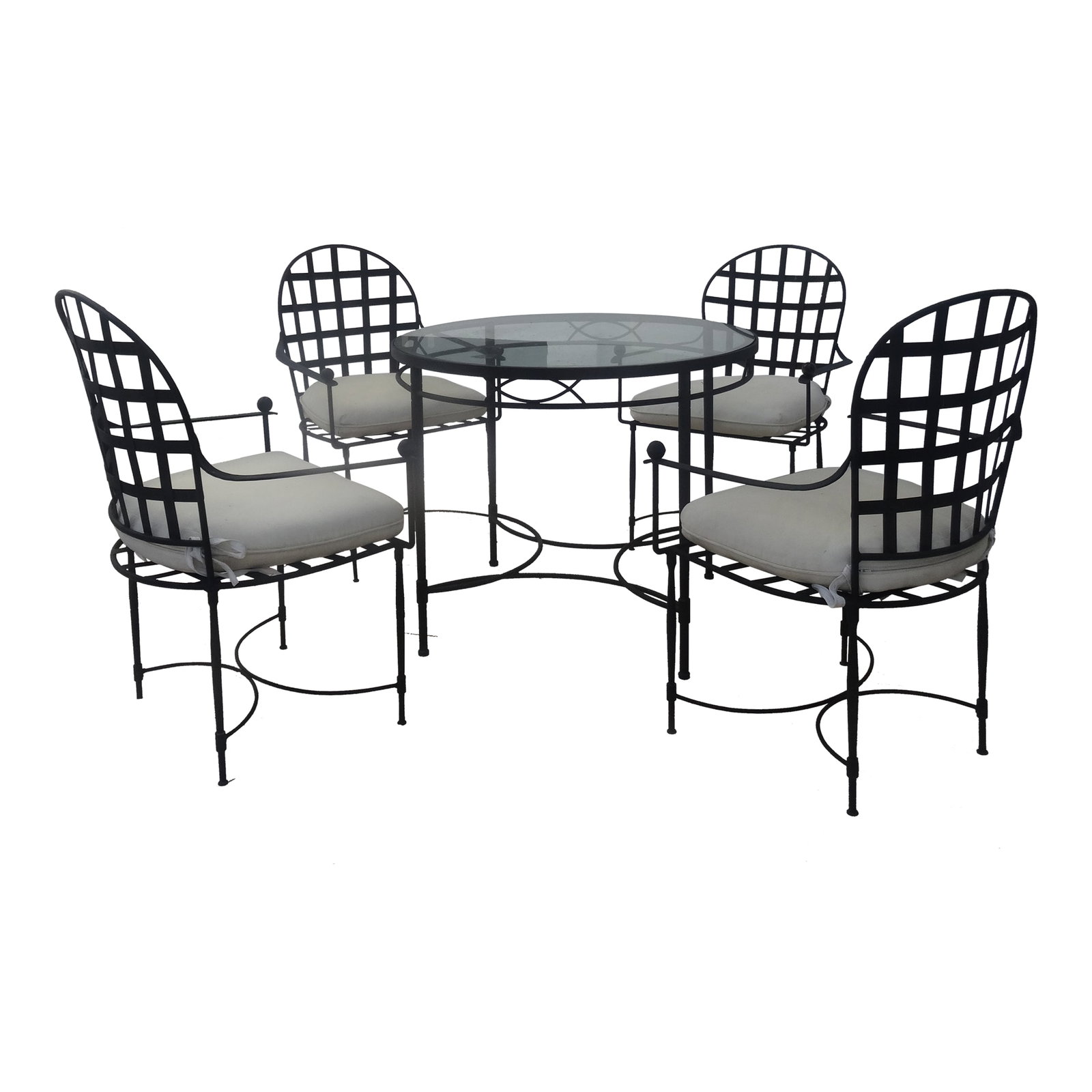 Vintage Mario Papperzini for Salterini Iron Garden Dining Suite, Attributed (1 of 11)