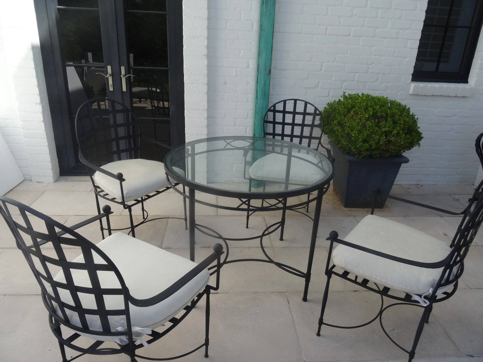 Vintage Mario Papperzini for Salterini Iron Garden Dining Suite, Attributed - 3