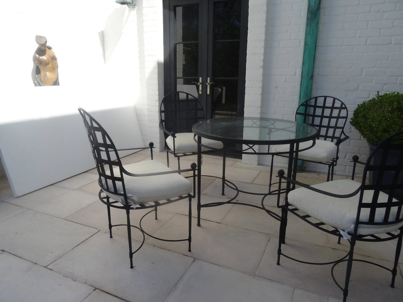Vintage Mario Papperzini for Salterini Iron Garden Dining Suite, Attributed - 4