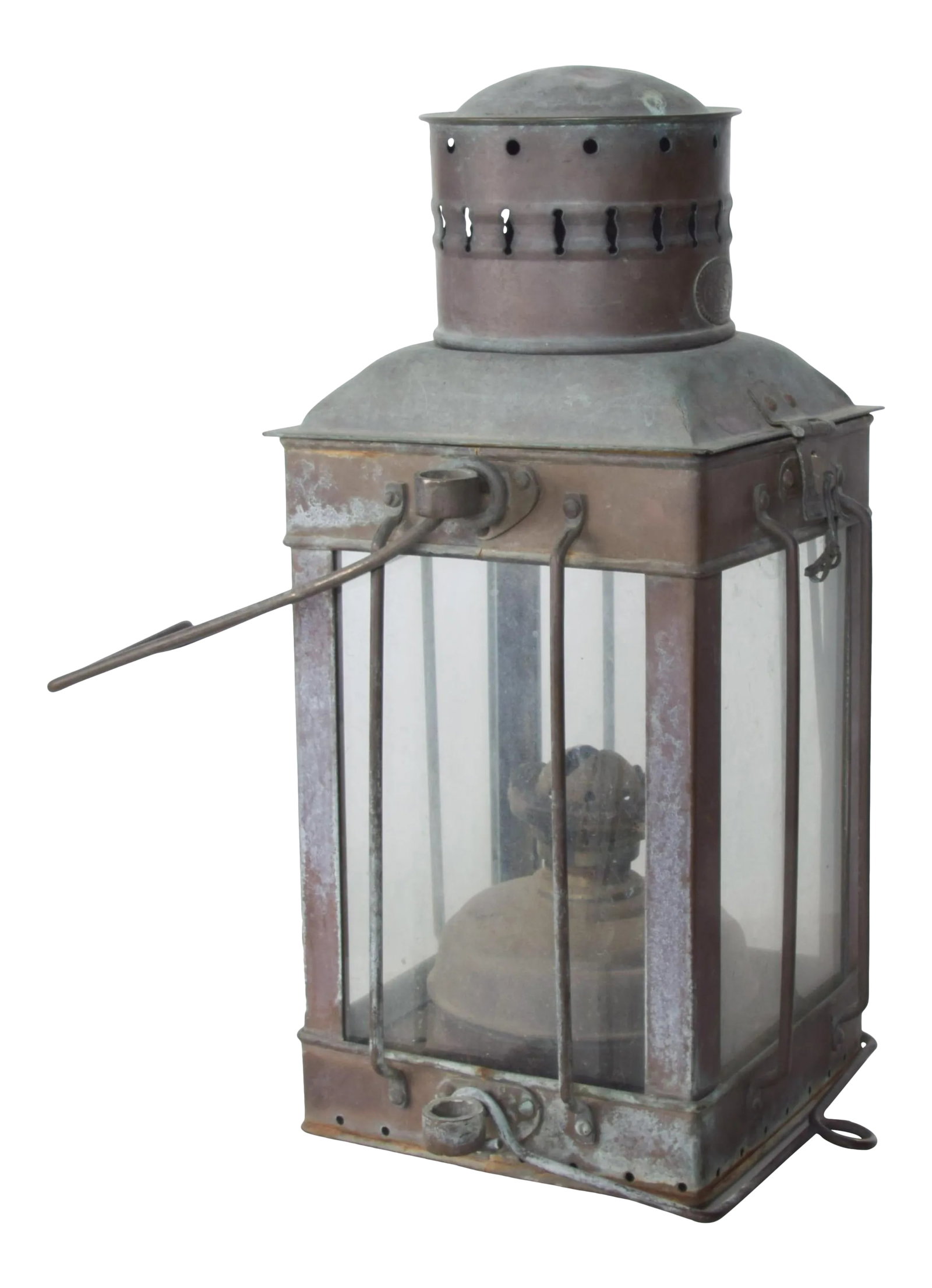 1960s Neptune N R Industrial Brass Ship Lantern (1 of 8)