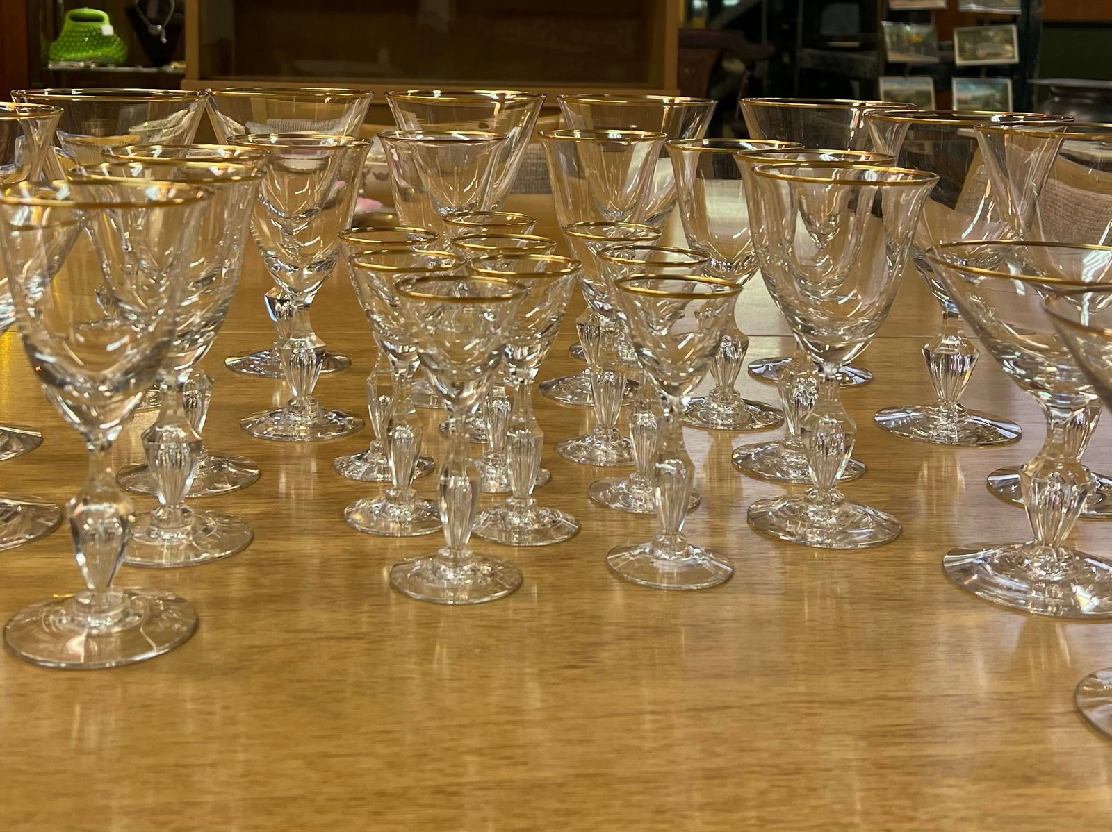 1960s Tiffin Franciscan Mansfield Glassware 34 Piece Set - 2