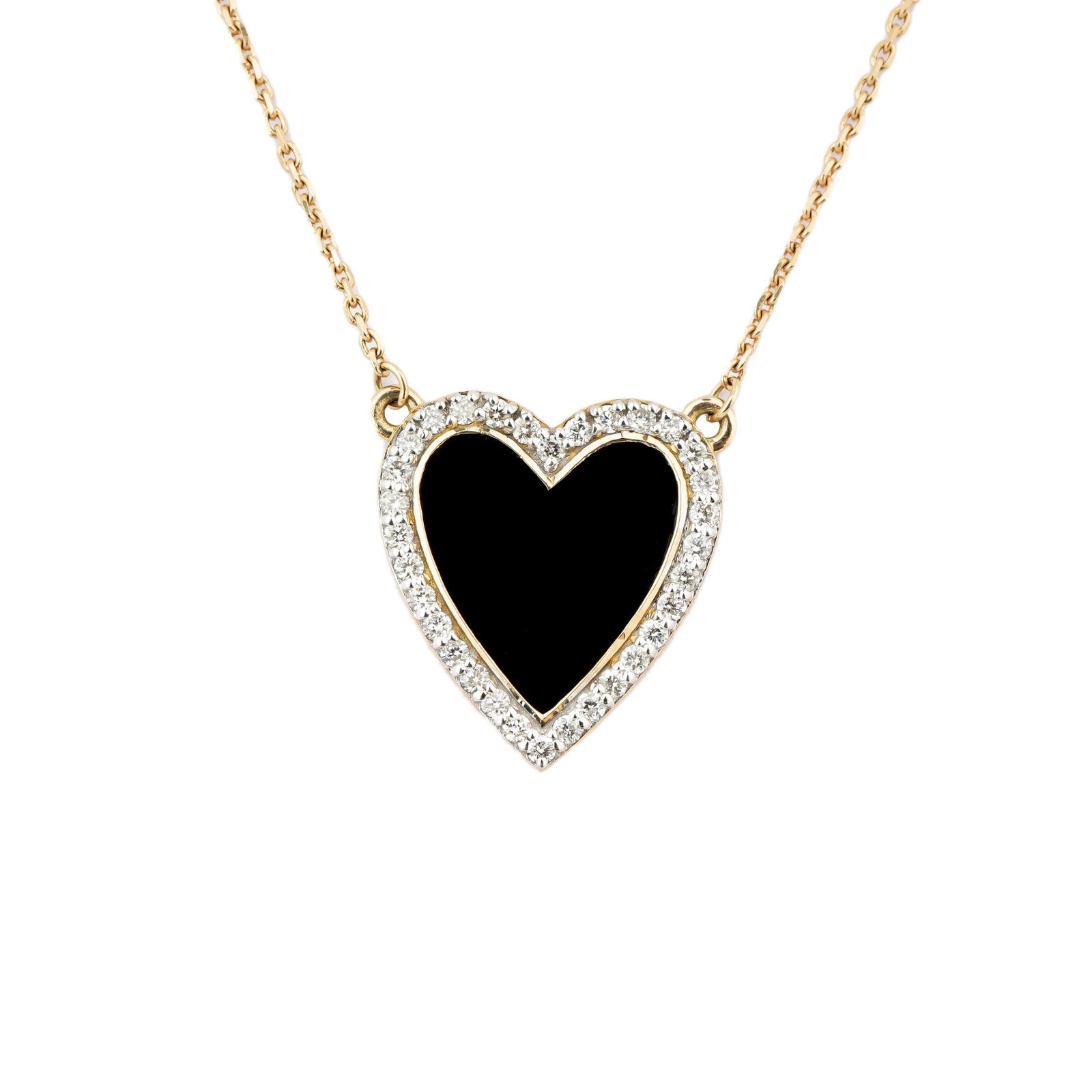 Natural diamond 0.25cts pendant in 18k gold - 18
